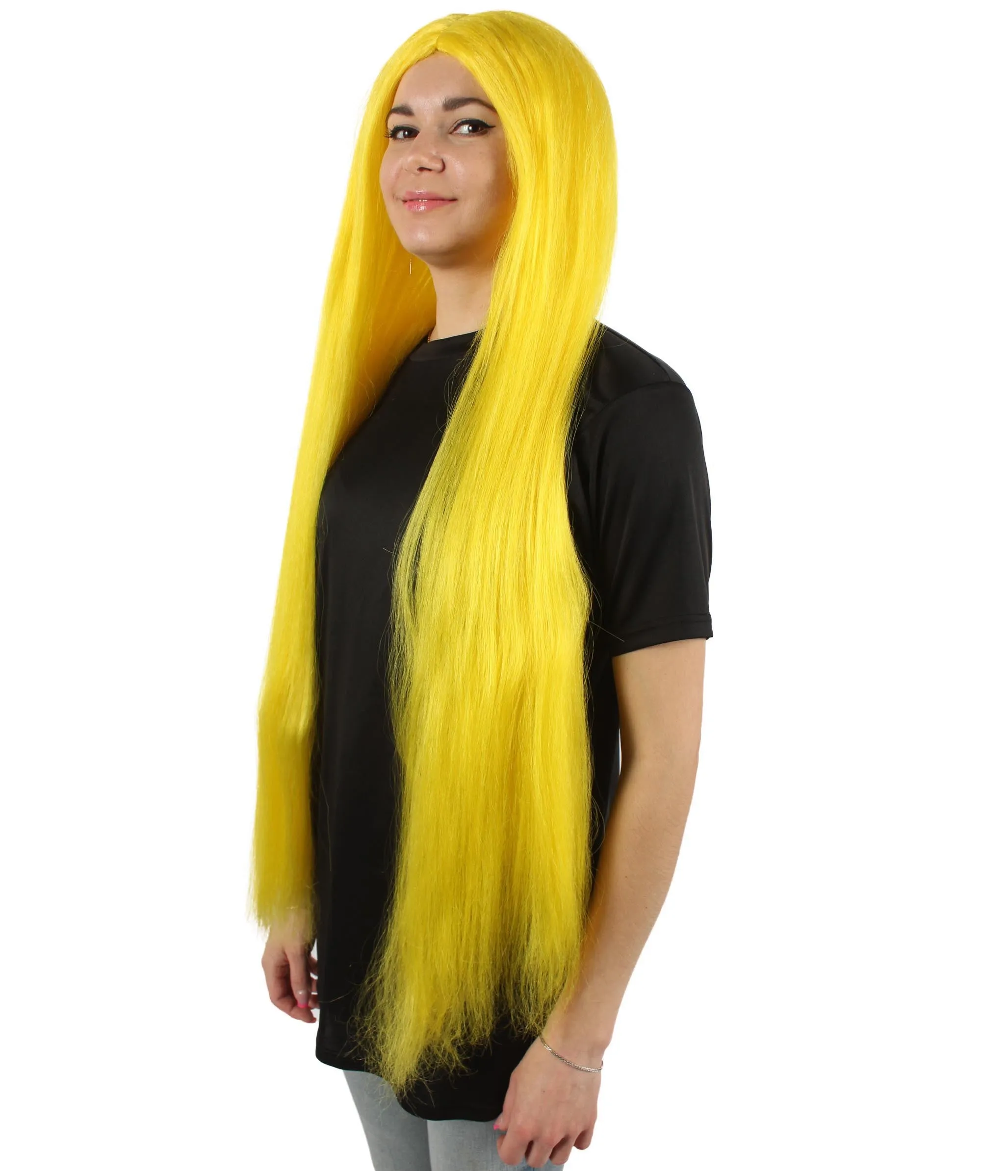Adult Women's Extra Long Length 36" Inch No Bangs Cosplay Costume Hair Wig | HPO