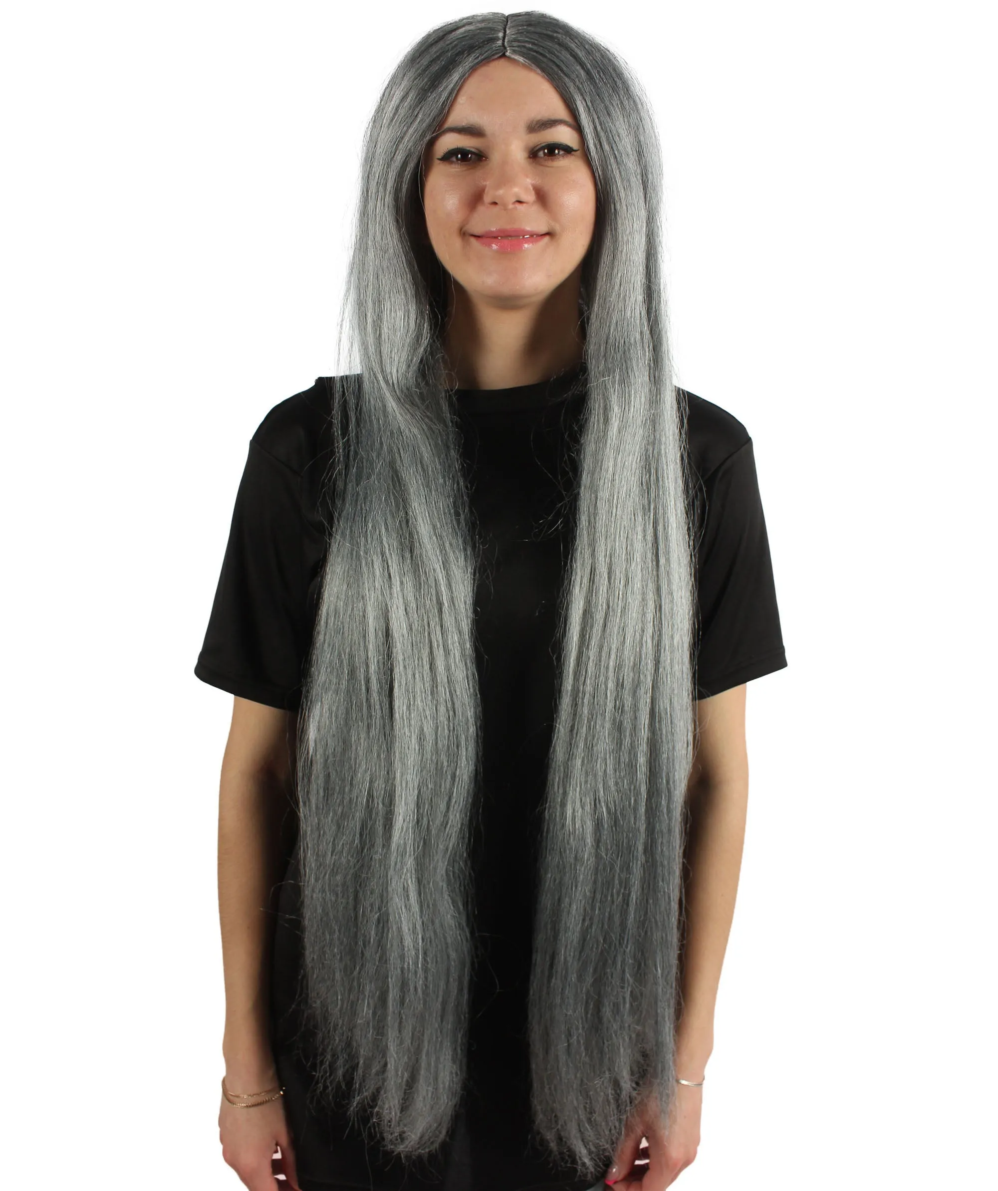 Adult Women's Extra Long Length 36" Inch No Bangs Cosplay Costume Hair Wig | HPO