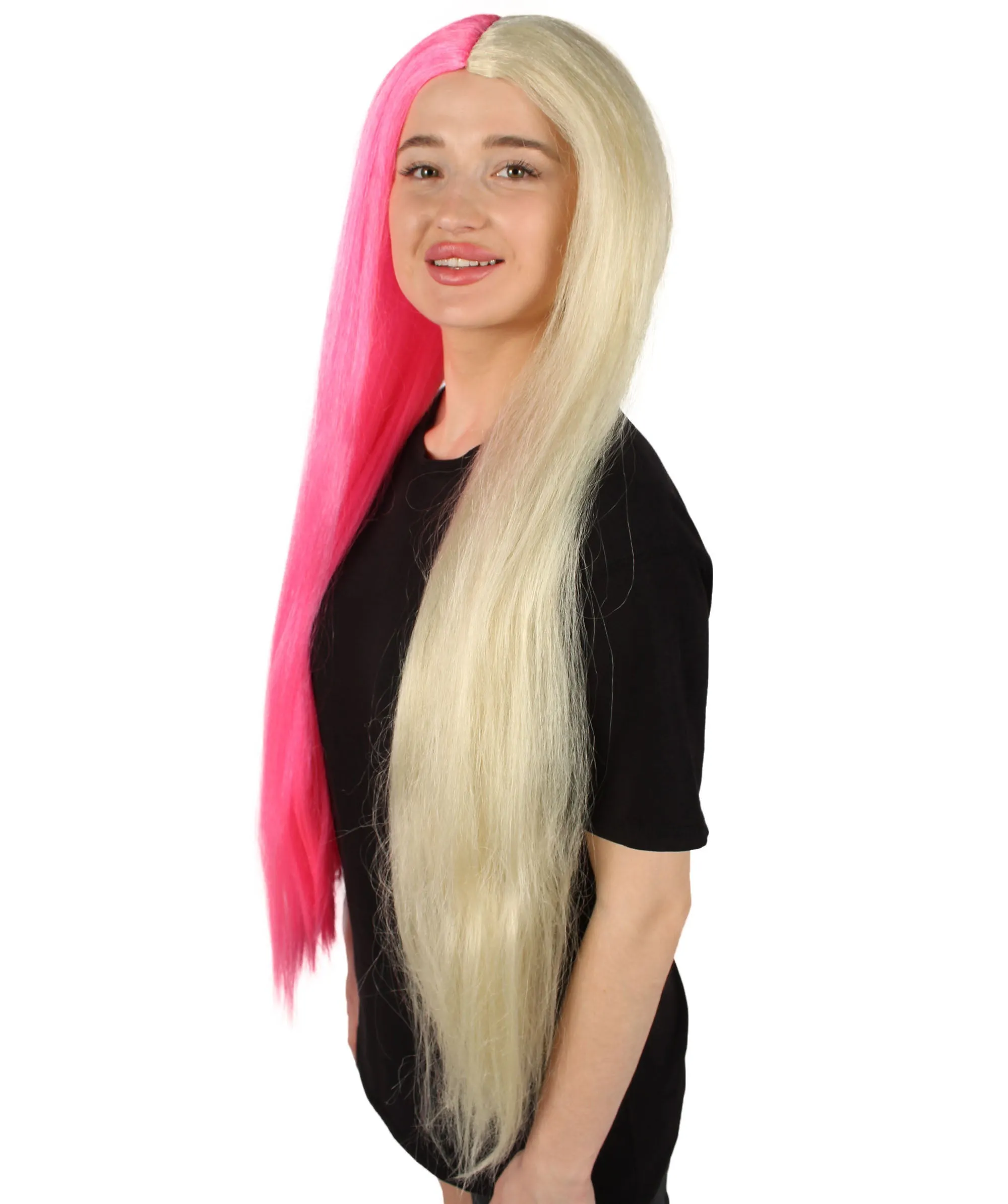 Adult Women's Extra Long Length 36" Inch No Bangs Cosplay Costume Hair Wig | HPO