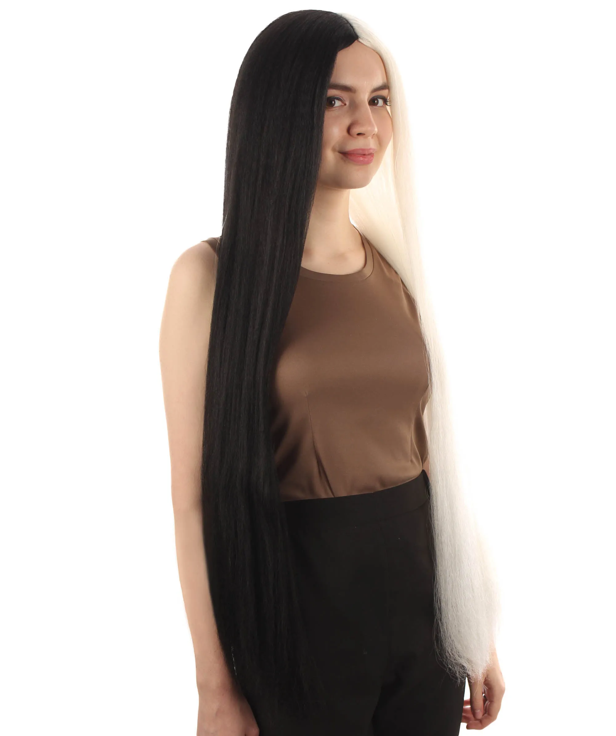 Adult Women's Extra Long Length 36" Inch No Bangs Cosplay Costume Hair Wig | HPO