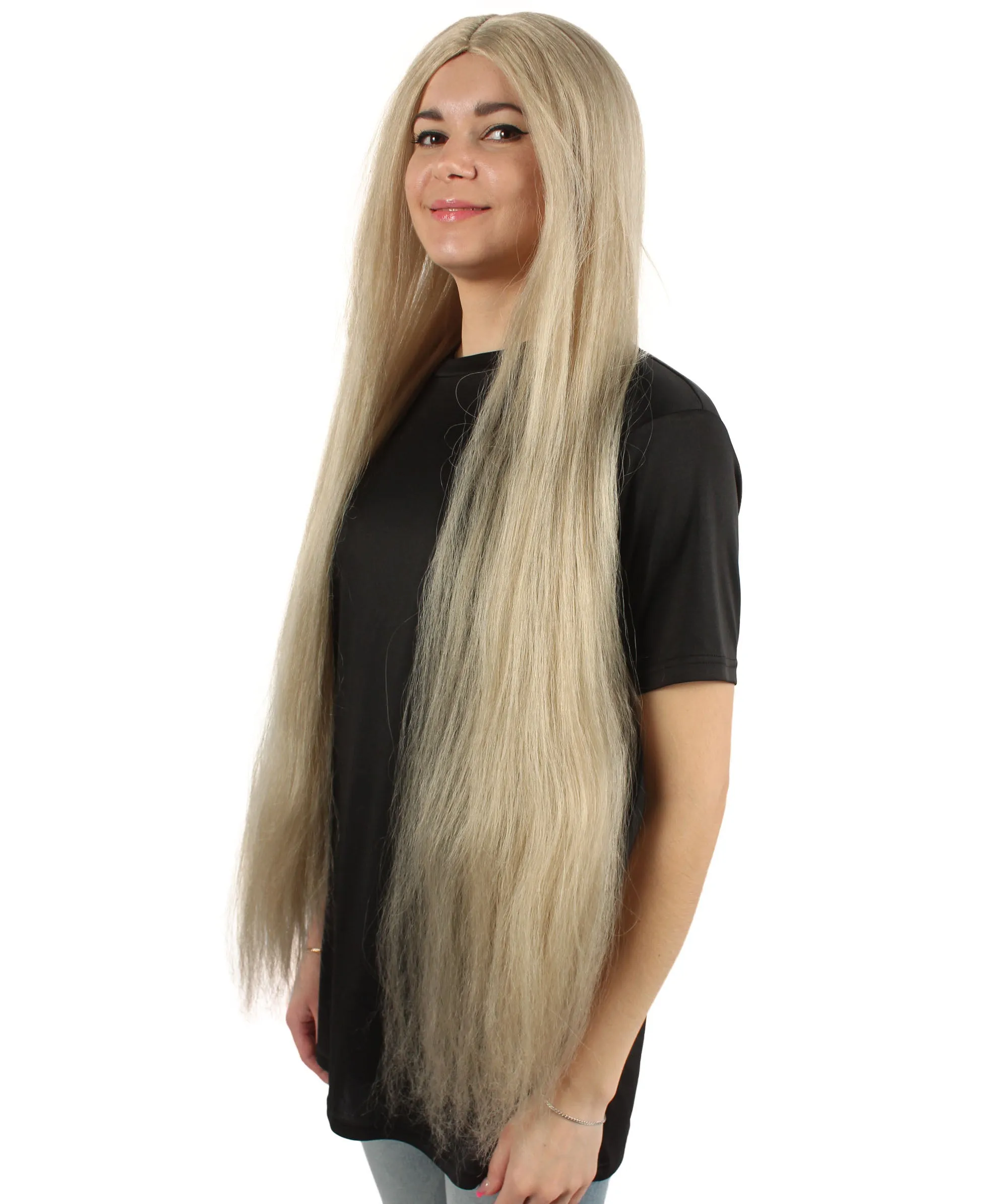 Adult Women's Extra Long Length 36" Inch No Bangs Cosplay Costume Hair Wig | HPO