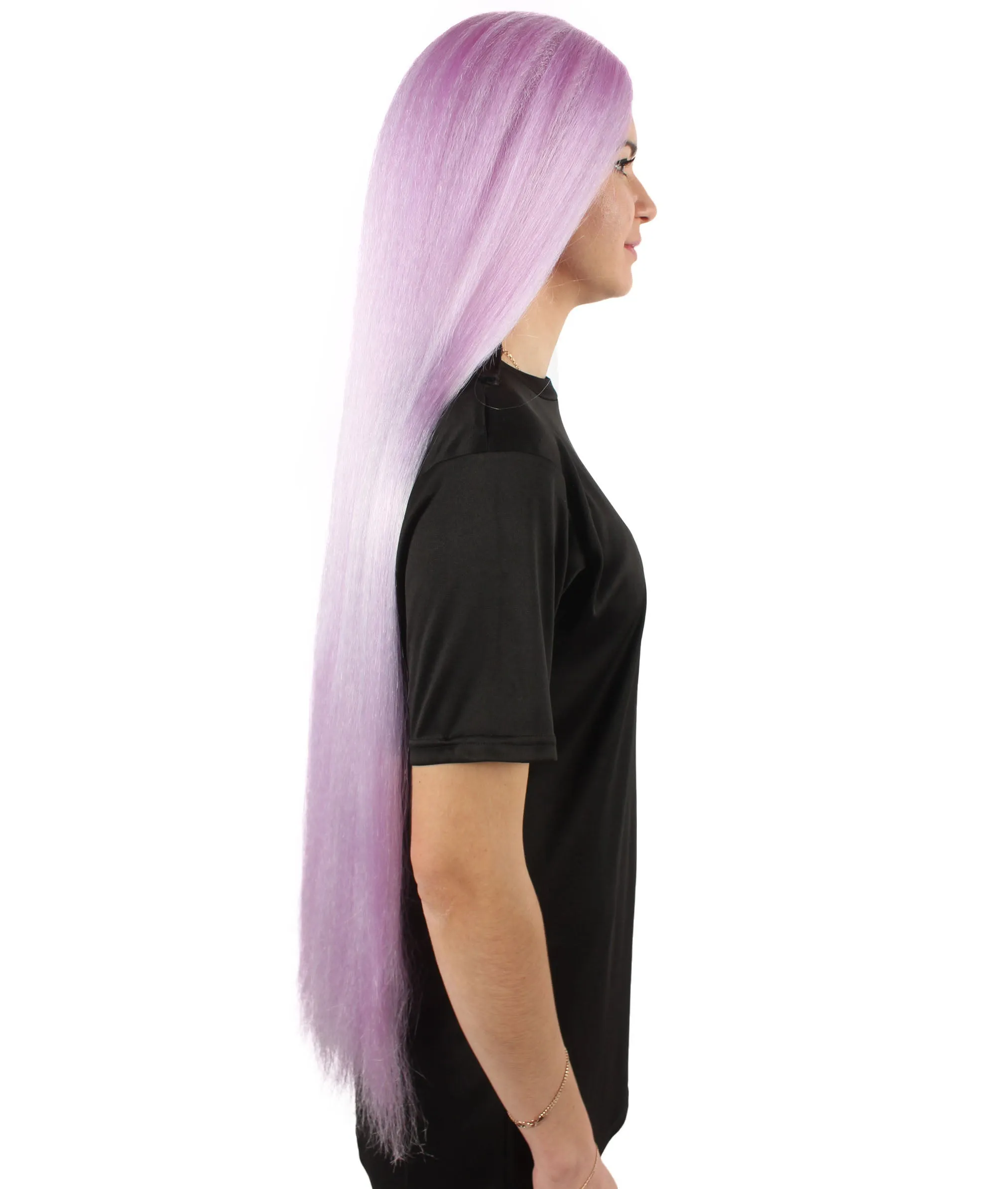 Adult Women's Extra Long Length 36" Inch No Bangs Cosplay Costume Hair Wig | HPO