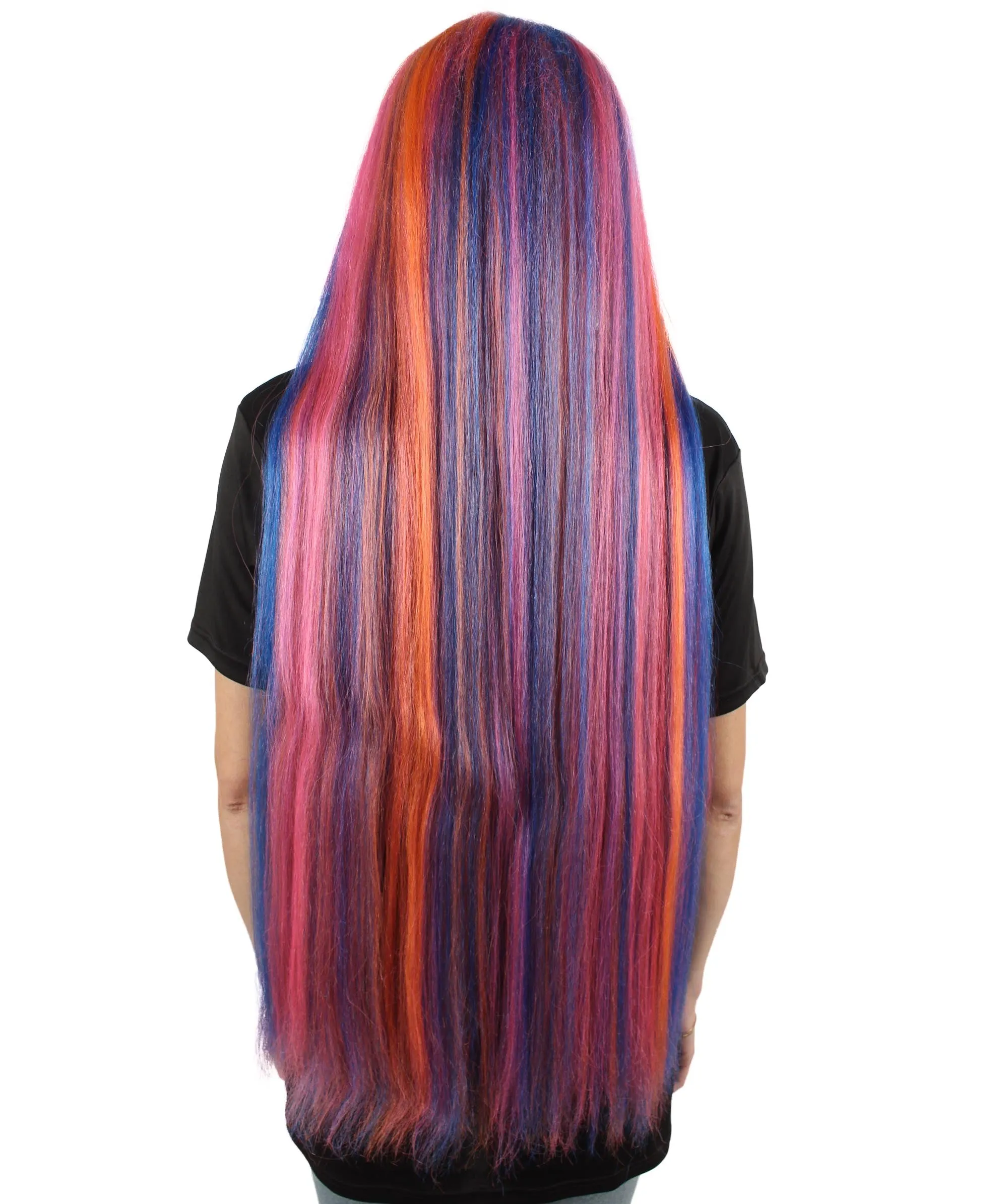 Adult Women's Extra Long Length 36" Inch No Bangs Cosplay Costume Hair Wig | HPO