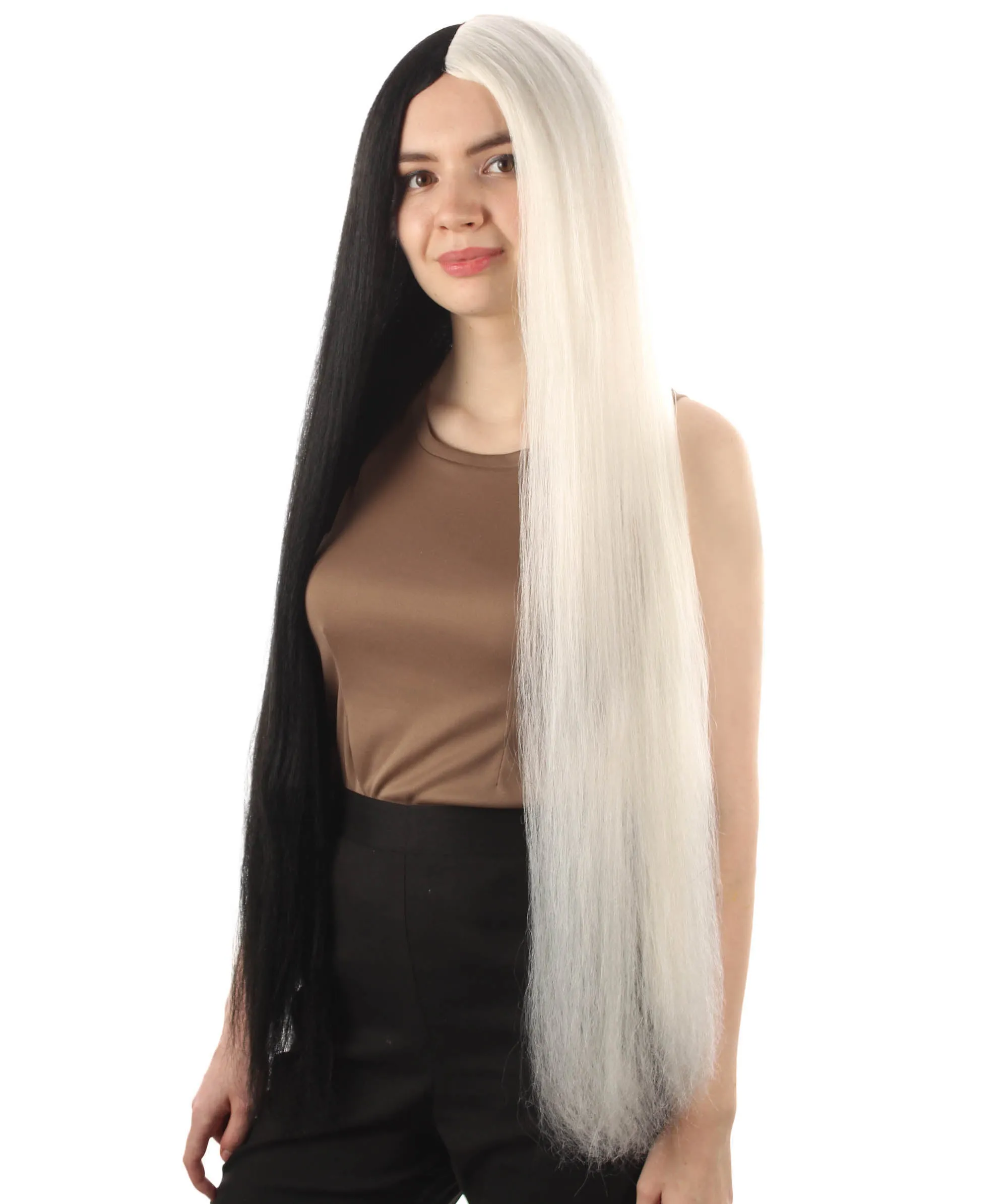 Adult Women's Extra Long Length 36" Inch No Bangs Cosplay Costume Hair Wig | HPO
