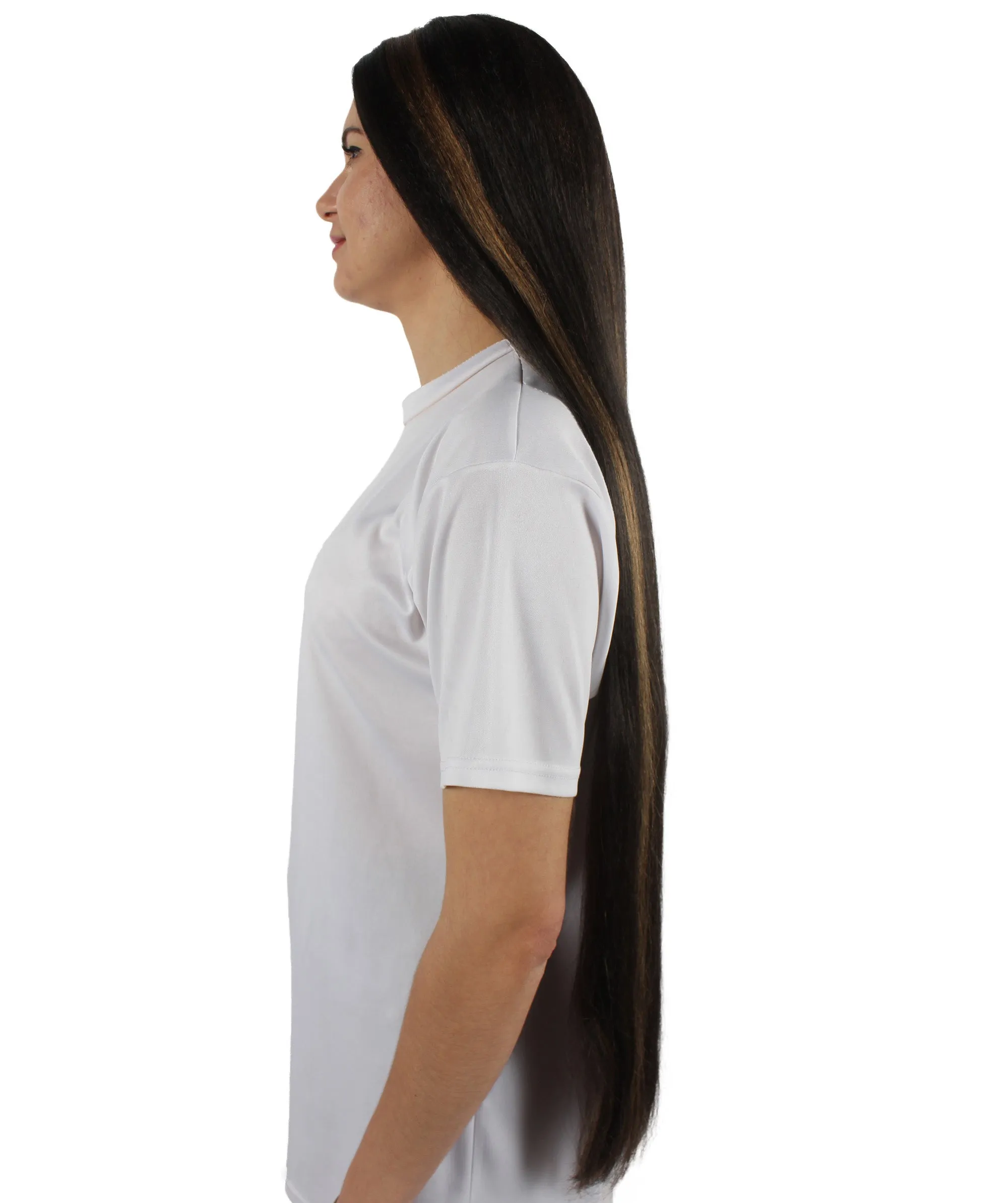 Adult Women's Extra Long Length 36" Inch No Bangs Cosplay Costume Hair Wig | HPO
