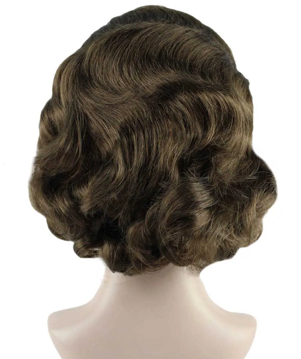 Adult Women's Mary Nanny Wig | Dark Brown Short Cartoon Wig | Premium Breathable Capless Cap