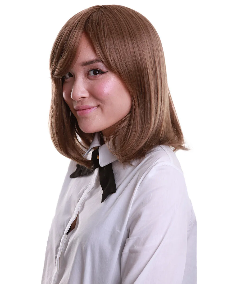 Adult Women’s Shoulder Length Bob Wig | Multiple Color Options | Breathable Capless Cap | Flame-retardant Synthetic Fiber