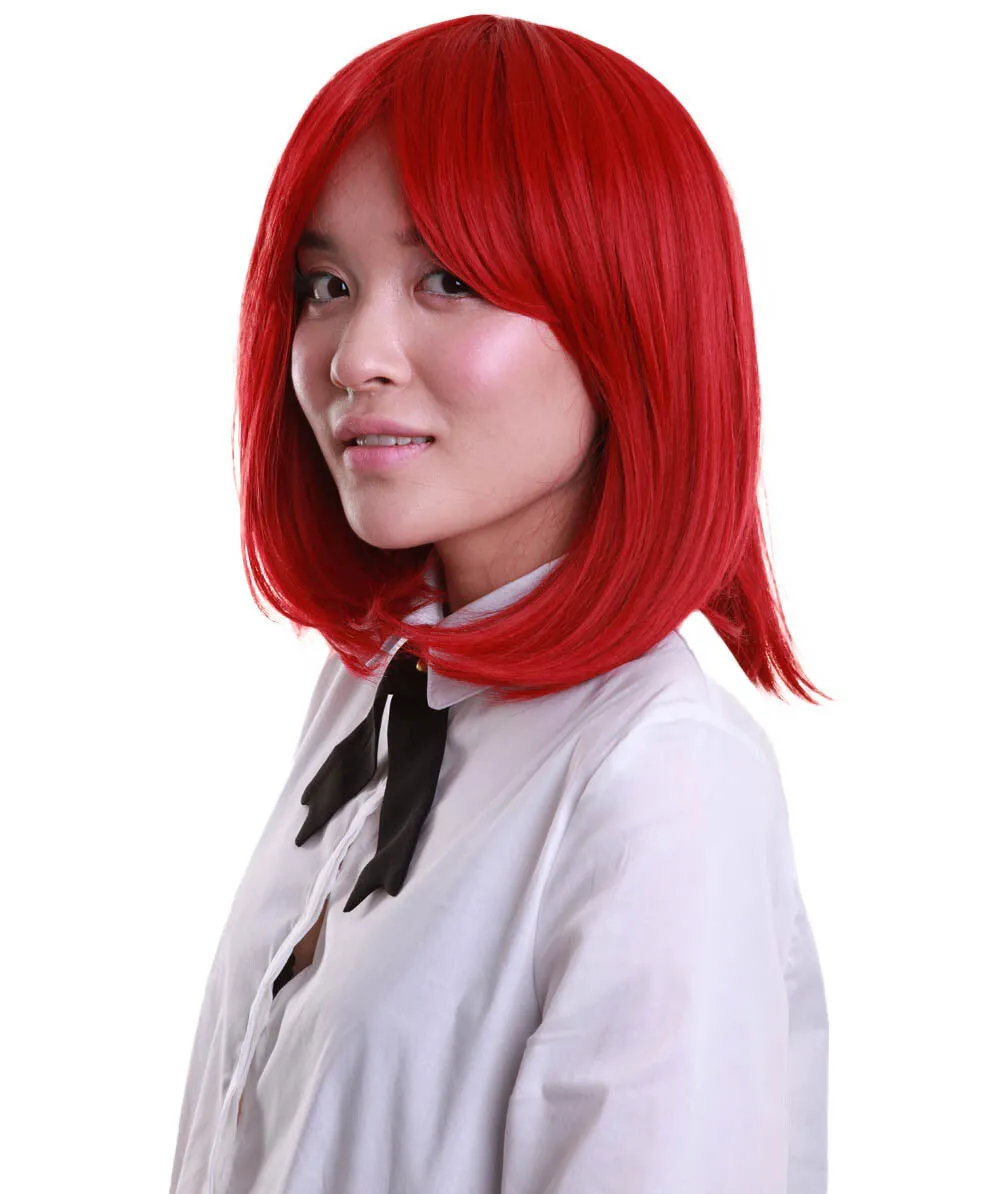 Adult Women’s Shoulder Length Bob Wig | Multiple Color Options | Breathable Capless Cap | Flame-retardant Synthetic Fiber