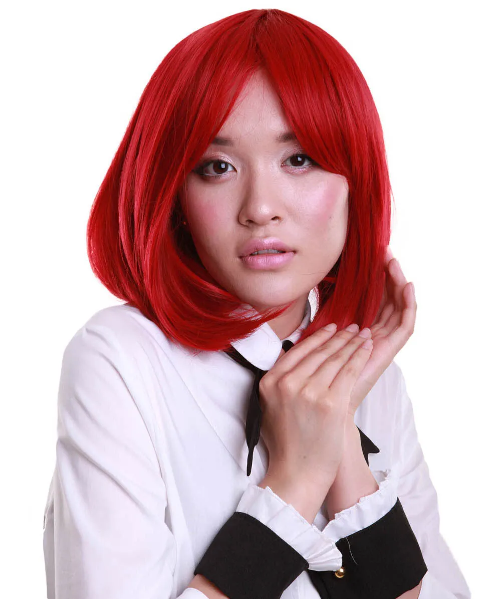 Adult Women’s Shoulder Length Bob Wig | Multiple Color Options | Breathable Capless Cap | Flame-retardant Synthetic Fiber