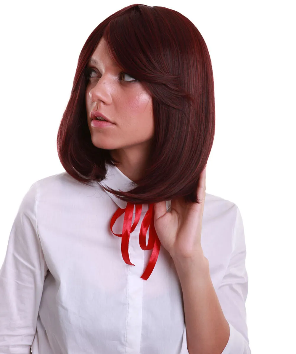 Adult Women’s Shoulder Length Bob Wig | Multiple Color Options | Breathable Capless Cap | Flame-retardant Synthetic Fiber