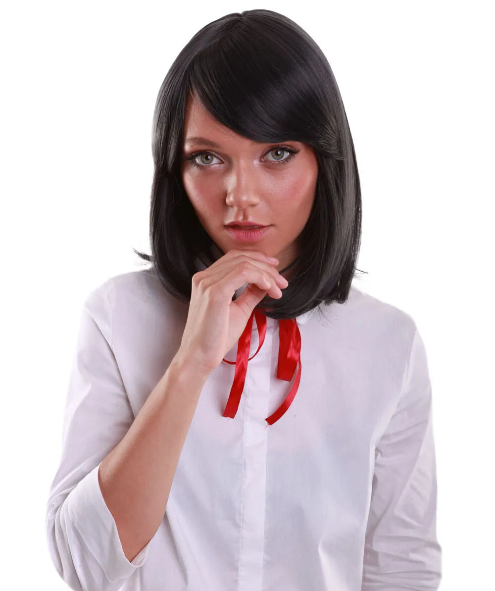 Adult Women’s Shoulder Length Bob Wig | Multiple Color Options | Breathable Capless Cap | Flame-retardant Synthetic Fiber