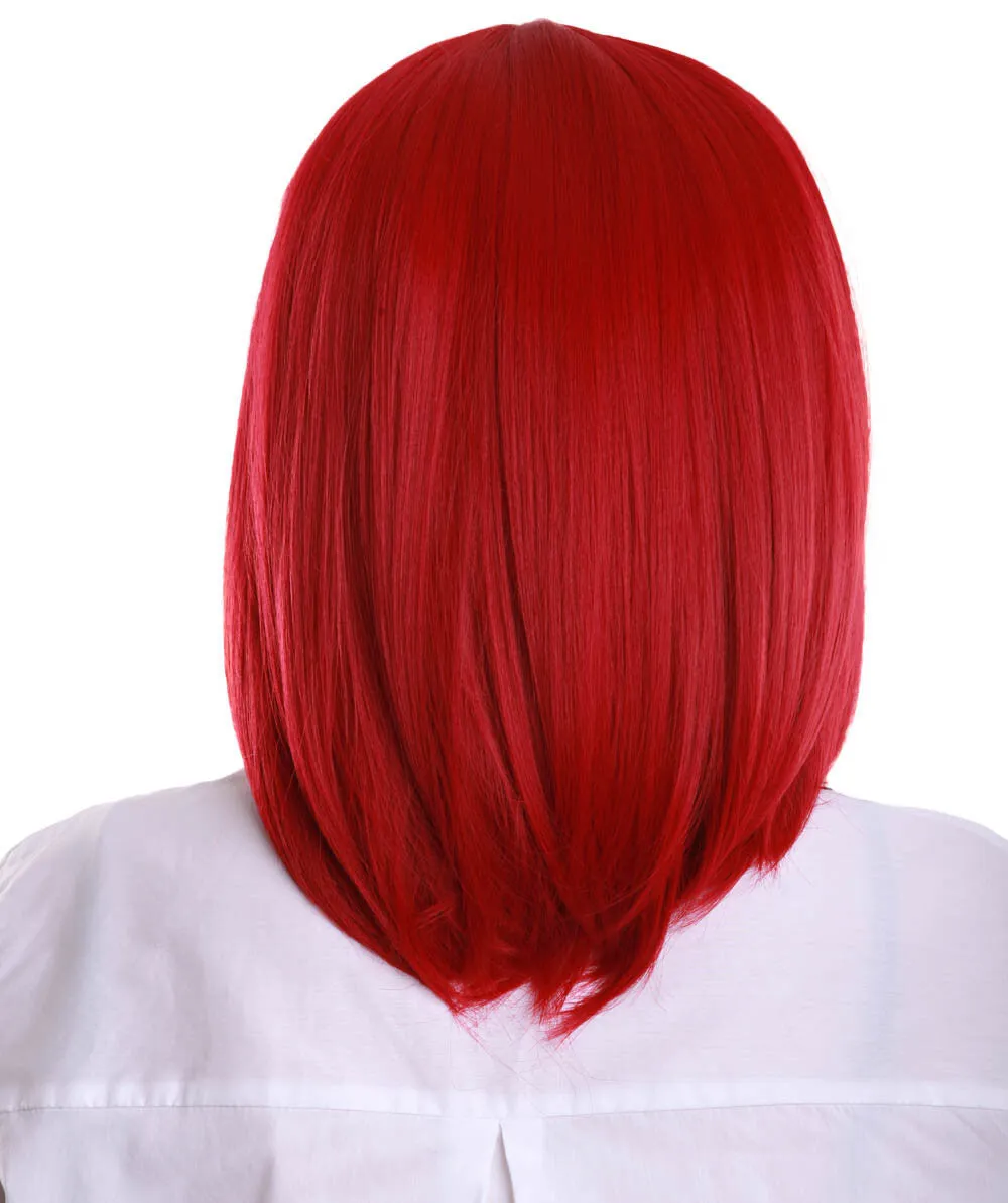 Adult Women’s Shoulder Length Bob Wig | Multiple Color Options | Breathable Capless Cap | Flame-retardant Synthetic Fiber