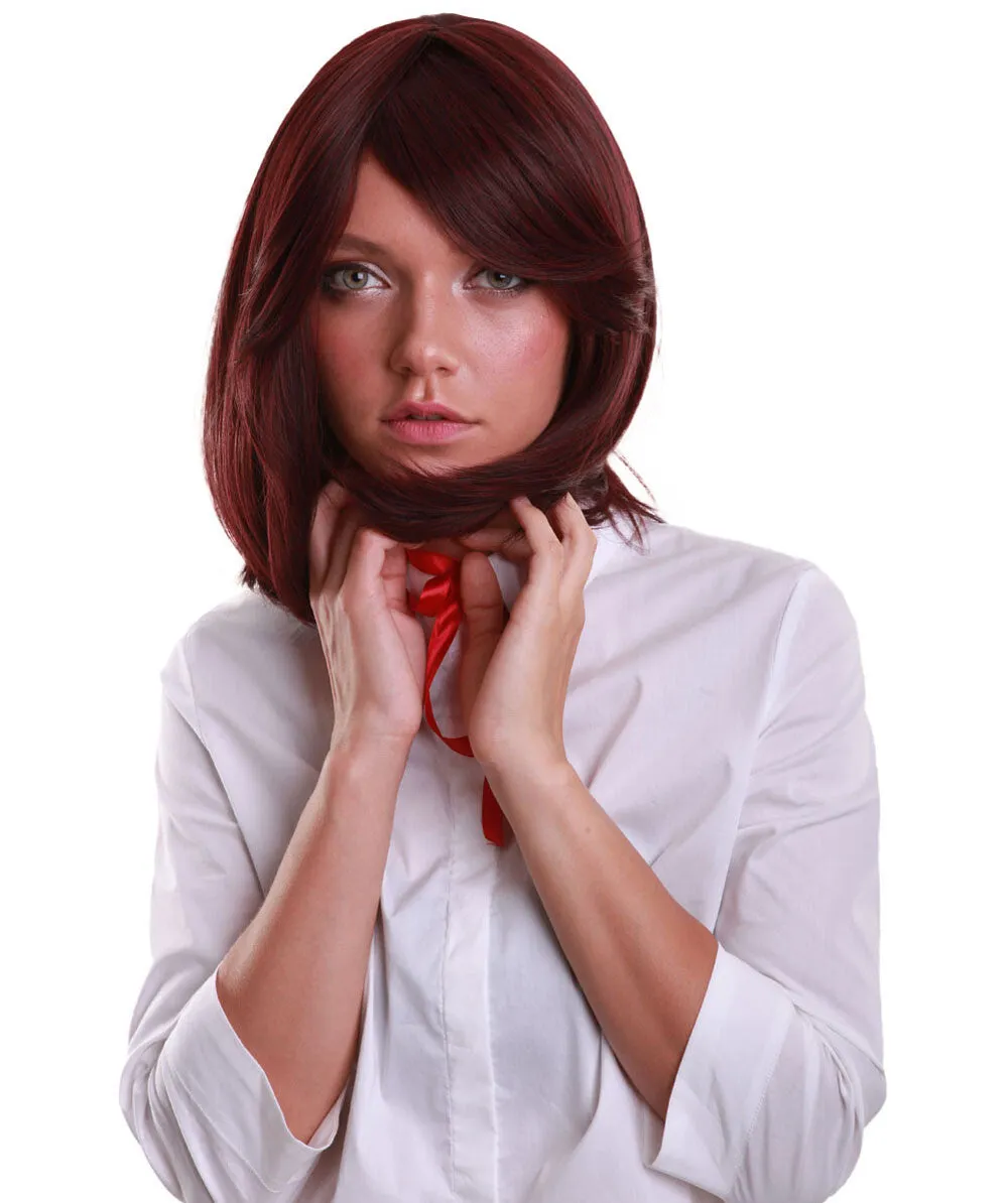 Adult Women’s Shoulder Length Bob Wig | Multiple Color Options | Breathable Capless Cap | Flame-retardant Synthetic Fiber