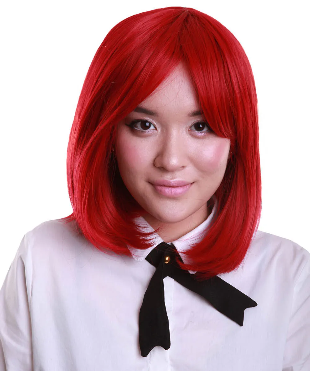 Adult Women’s Shoulder Length Bob Wig | Multiple Color Options | Breathable Capless Cap | Flame-retardant Synthetic Fiber