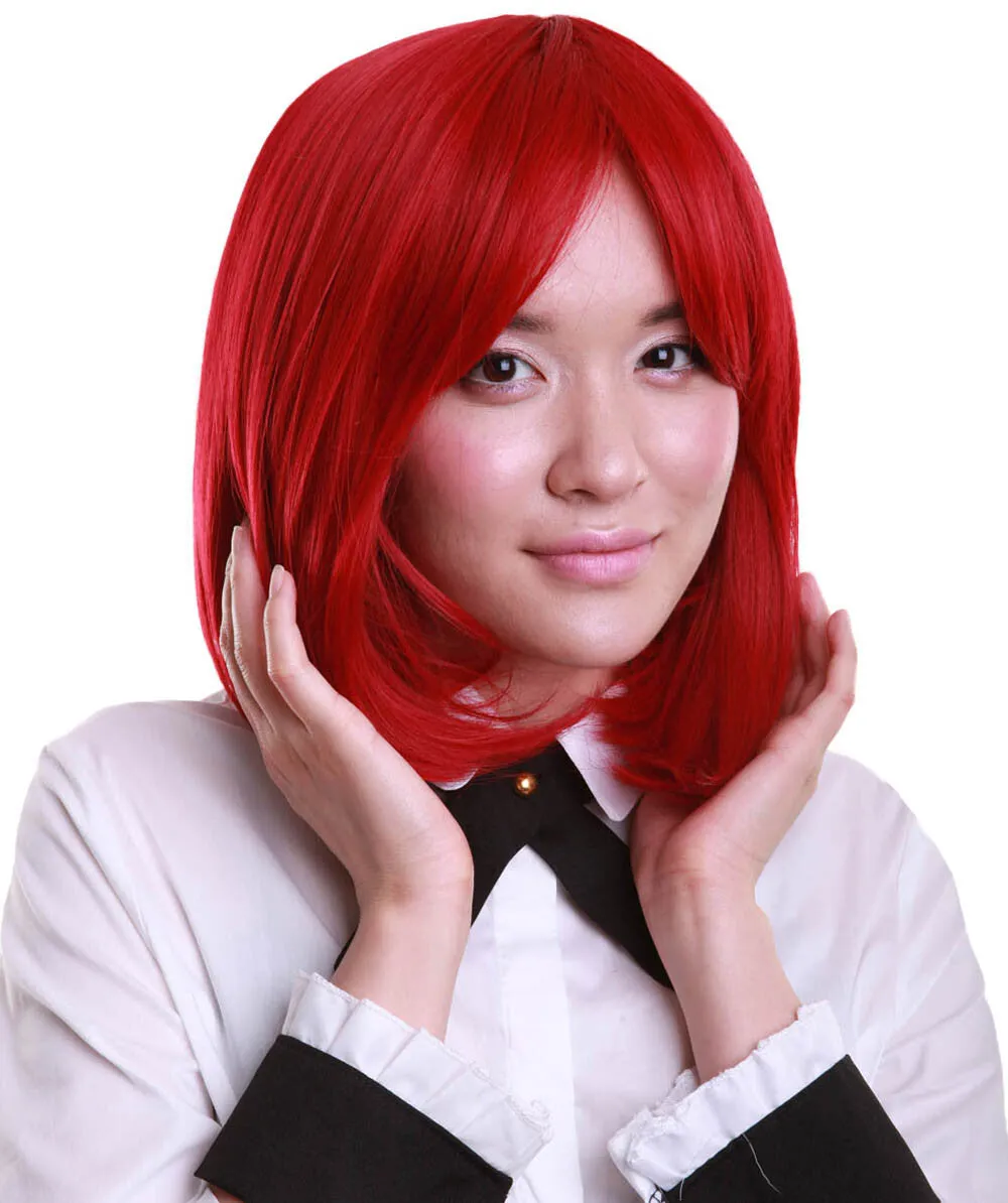 Adult Women’s Shoulder Length Bob Wig | Multiple Color Options | Breathable Capless Cap | Flame-retardant Synthetic Fiber