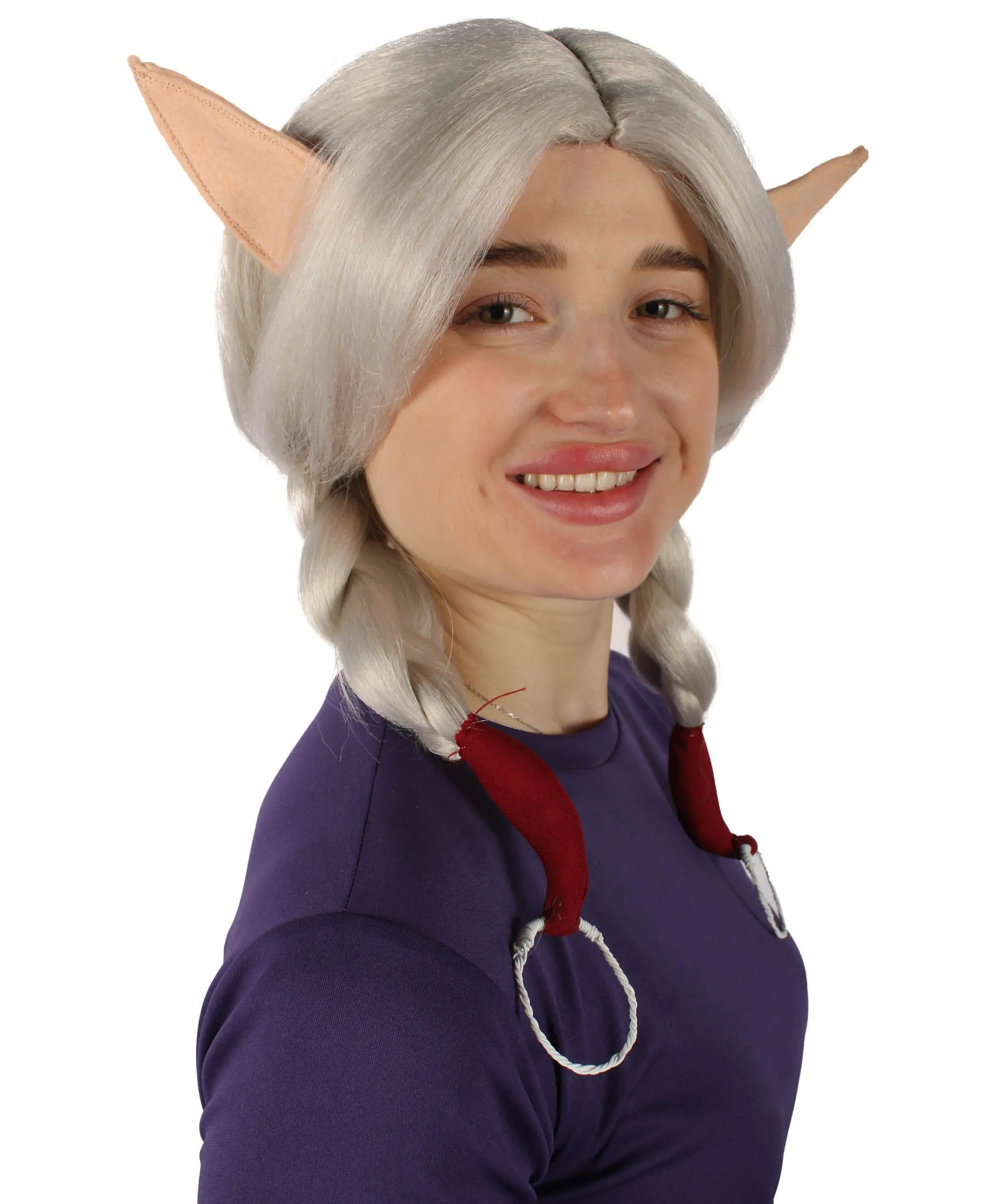 Adult Women's TV Series Character White Anime Wig | Perfect for Halloween | Flame-retardant Synthetic Fiber