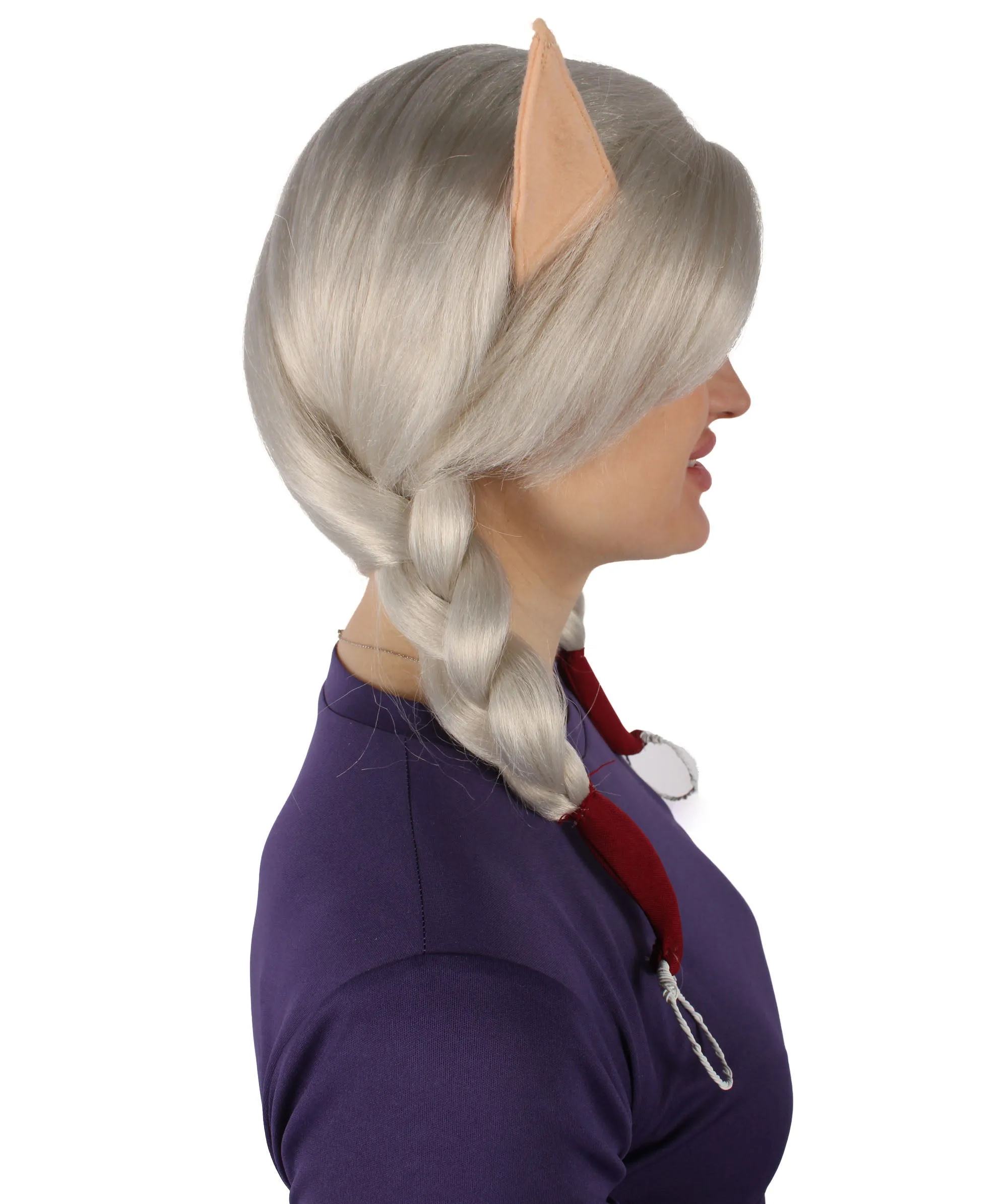 Adult Women's TV Series Character White Anime Wig | Perfect for Halloween | Flame-retardant Synthetic Fiber