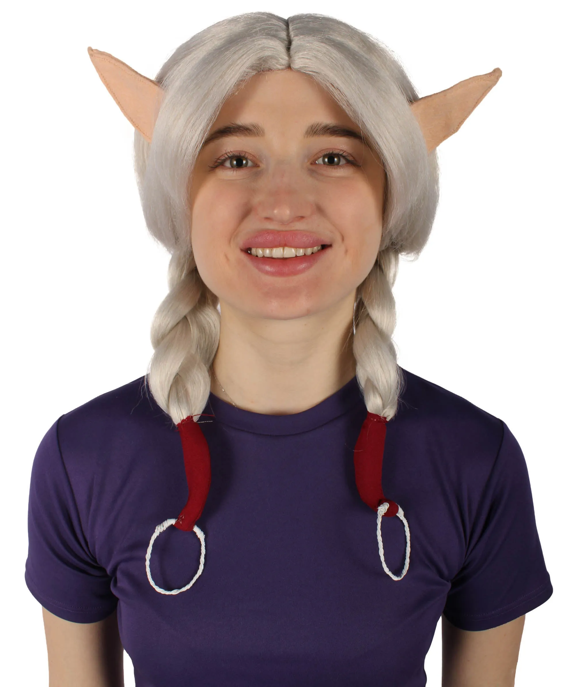 Adult Women's TV Series Character White Anime Wig | Perfect for Halloween | Flame-retardant Synthetic Fiber