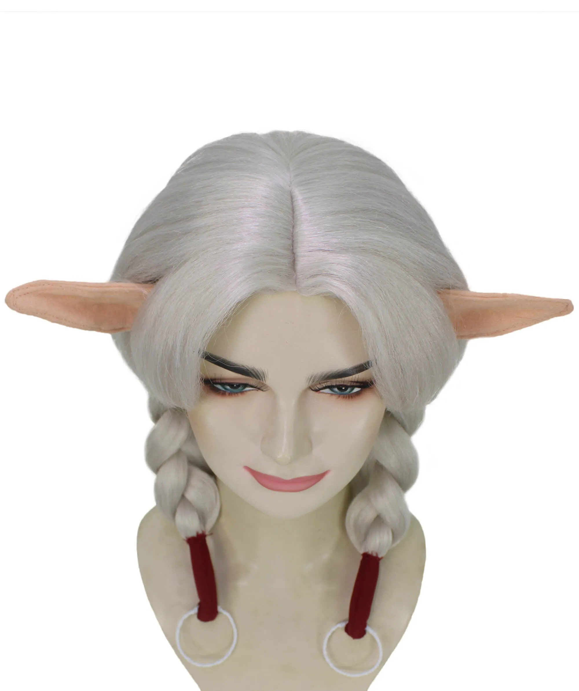 Adult Women's TV Series Character White Anime Wig | Perfect for Halloween | Flame-retardant Synthetic Fiber