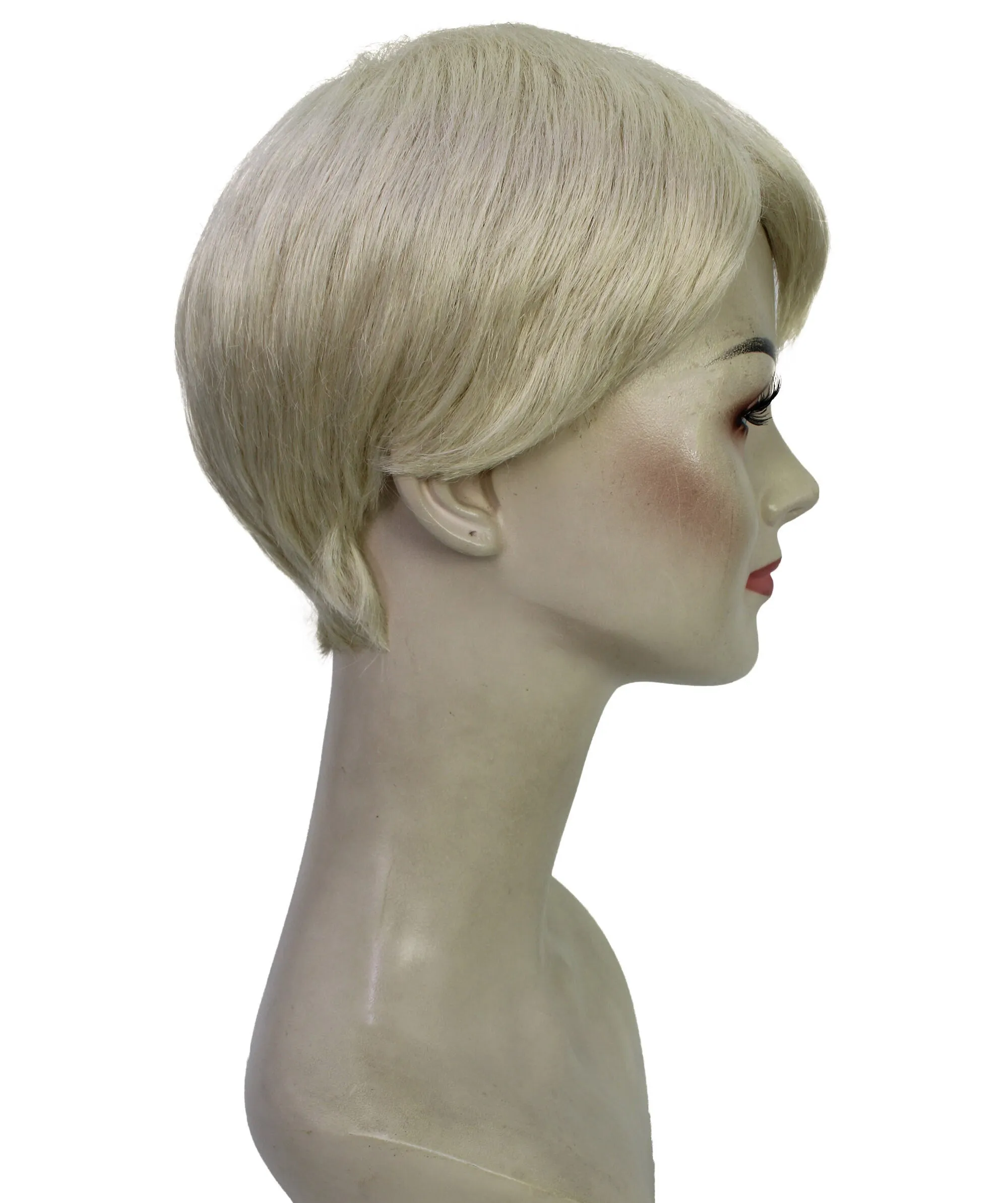 Adult Women's Video Game Movie Character Pixie Short Straight Blonde Wigs | Cosplay Wig | Flame-retardant Synthetic Fiber
