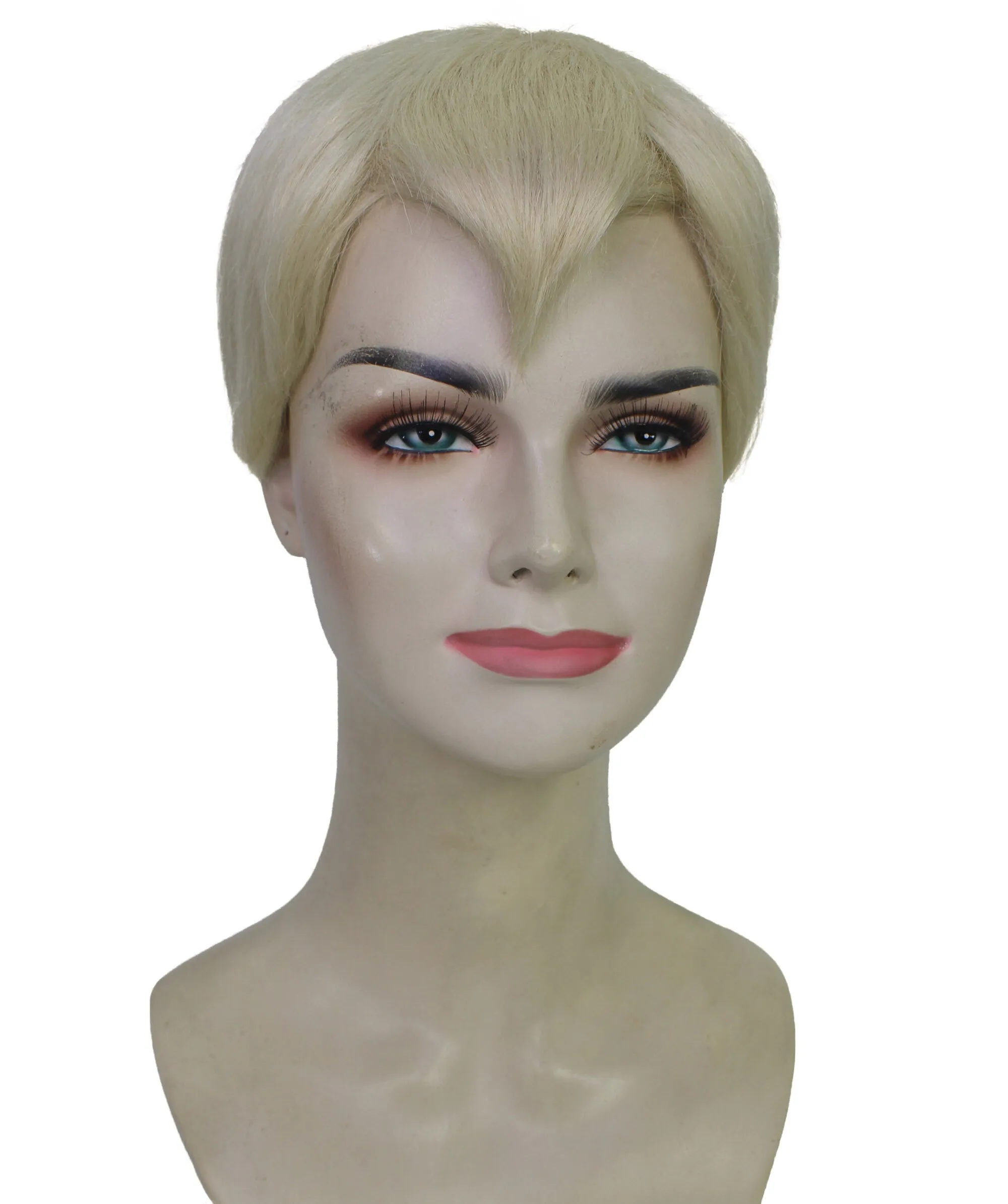 Adult Women's Video Game Movie Character Pixie Short Straight Blonde Wigs | Cosplay Wig | Flame-retardant Synthetic Fiber