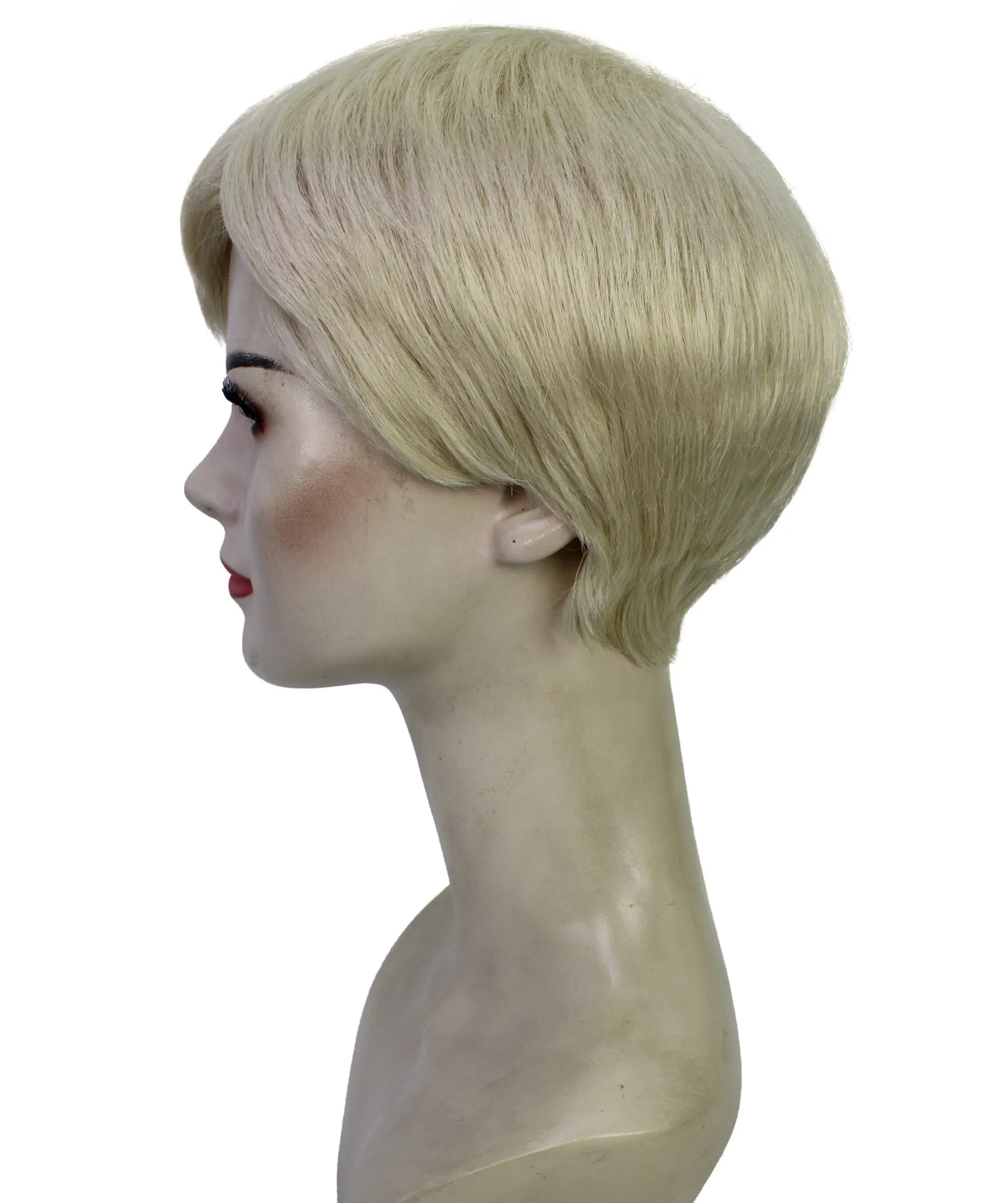 Adult Women's Video Game Movie Character Pixie Short Straight Blonde Wigs | Cosplay Wig | Flame-retardant Synthetic Fiber