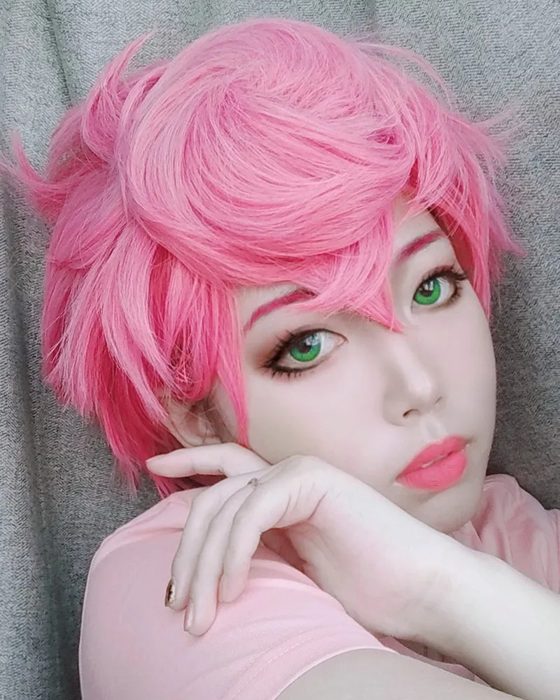 Anime JOJO Bizarre Adventure Golden Wind Trish Una Cosplay Wig