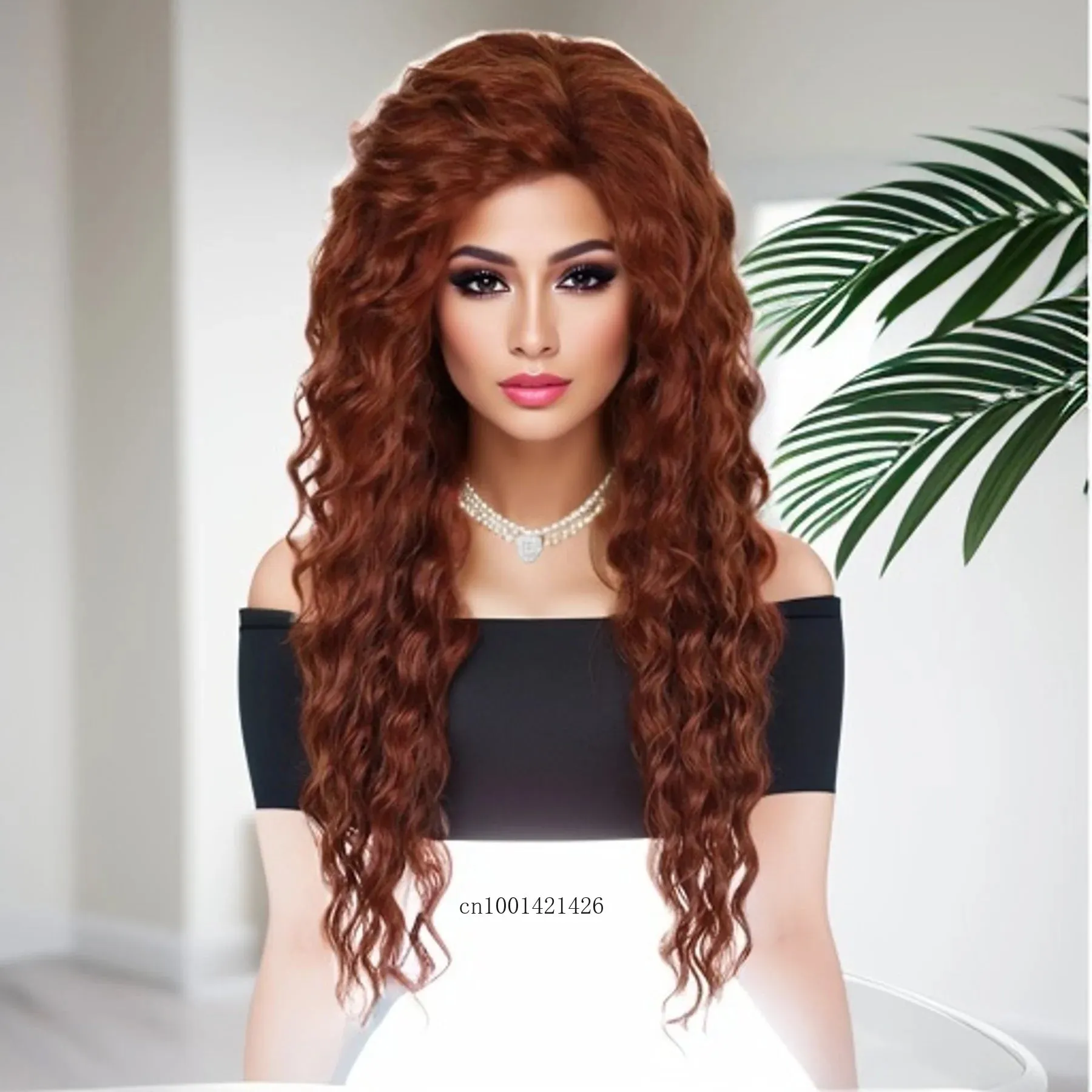 Ash Blonde Wig Synthetic Long Curly Hair Wigs for Women Fluffy Hairstyle Wave Ombre Wig Costume Carnival Party Regular Curly Wig