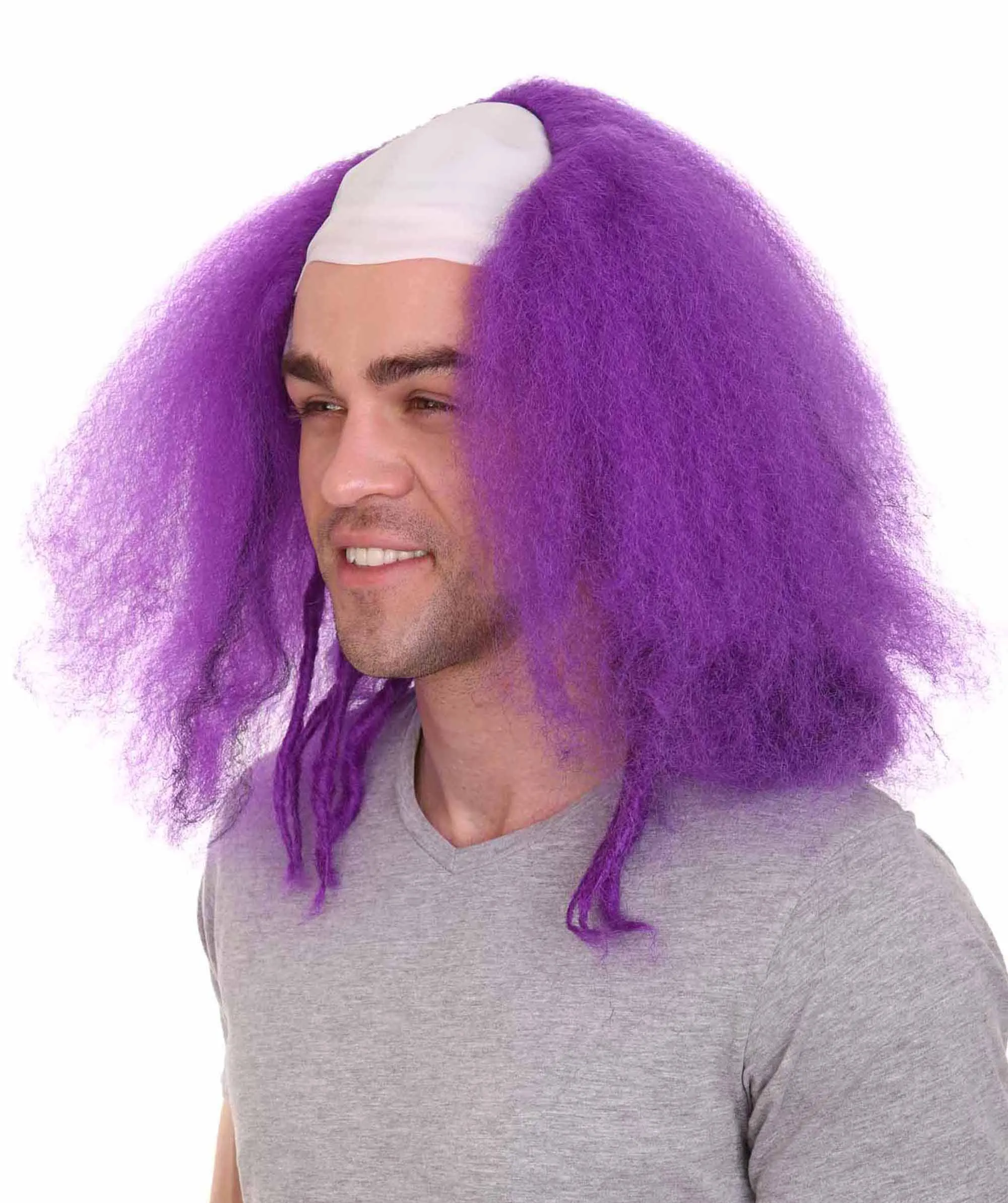 Bald Clown Men's Wig | Multiple Color Choice