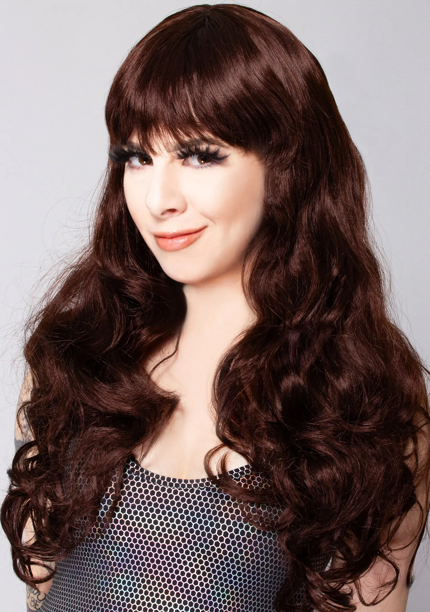 Bangin' Betty Long Wavy Bang Wig