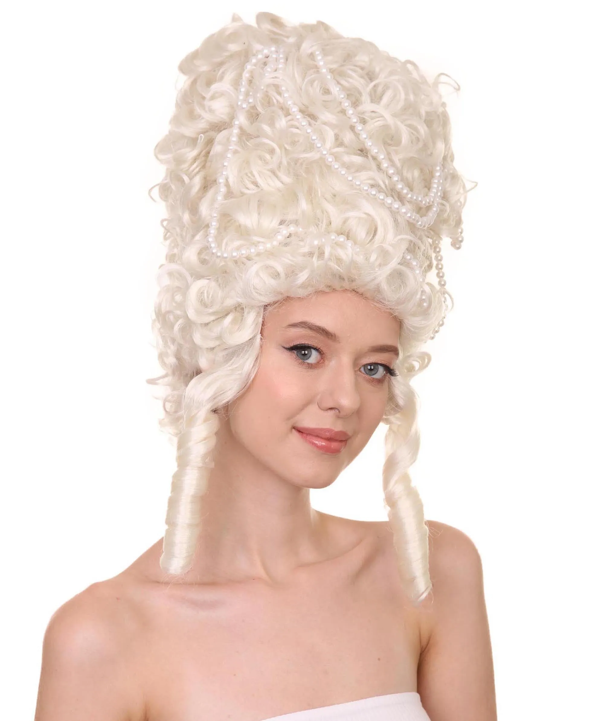 Baroque Marie Antoinette Womens Wig | Multiple Colors Historical Wigs | Premium Breathable Capless Cap | Halloween Party Online