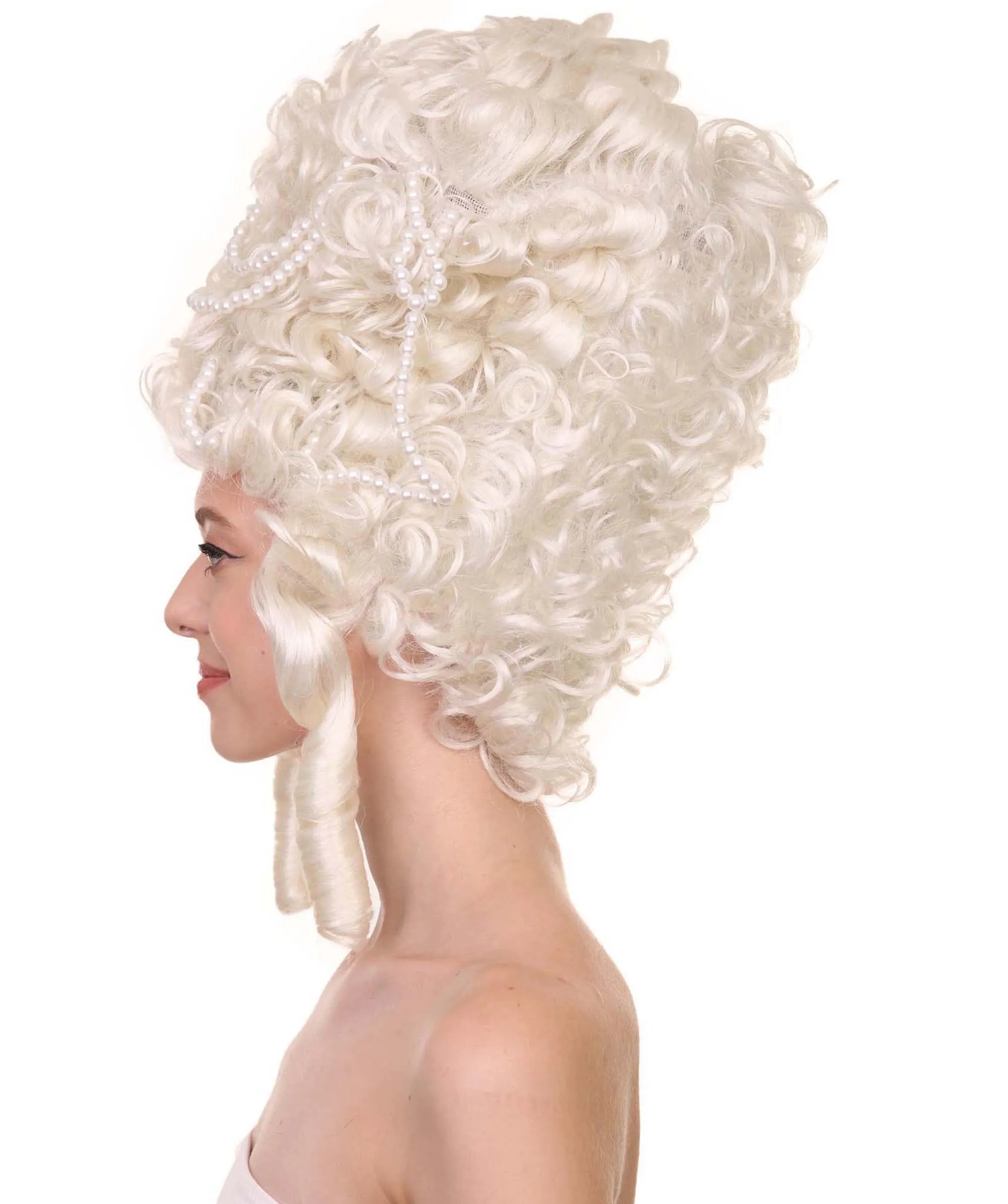 Baroque Marie Antoinette Womens Wig | Multiple Colors Historical Wigs | Premium Breathable Capless Cap | Halloween Party Online