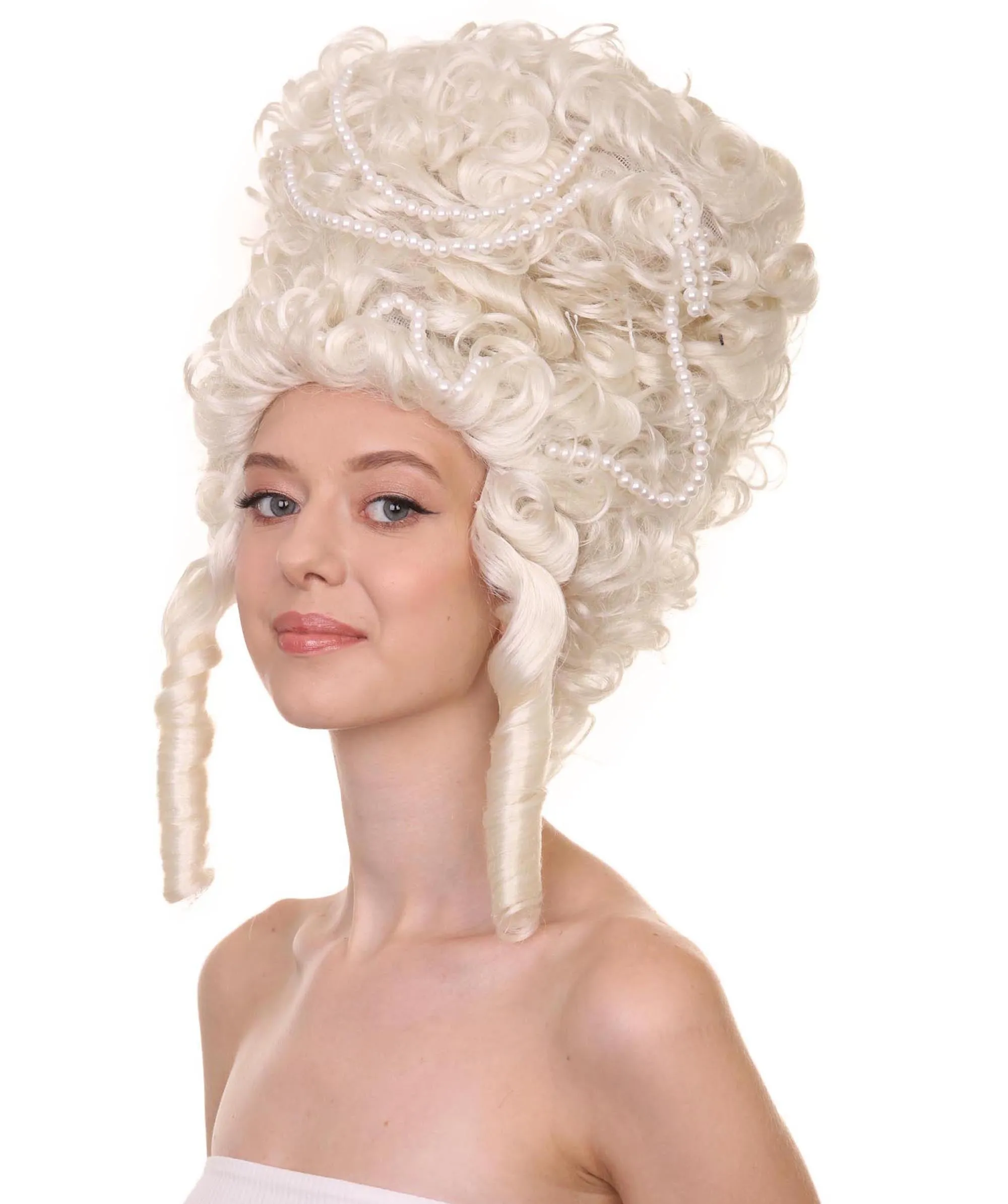 Baroque Marie Antoinette Womens Wig | Multiple Colors Historical Wigs | Premium Breathable Capless Cap | Halloween Party Online