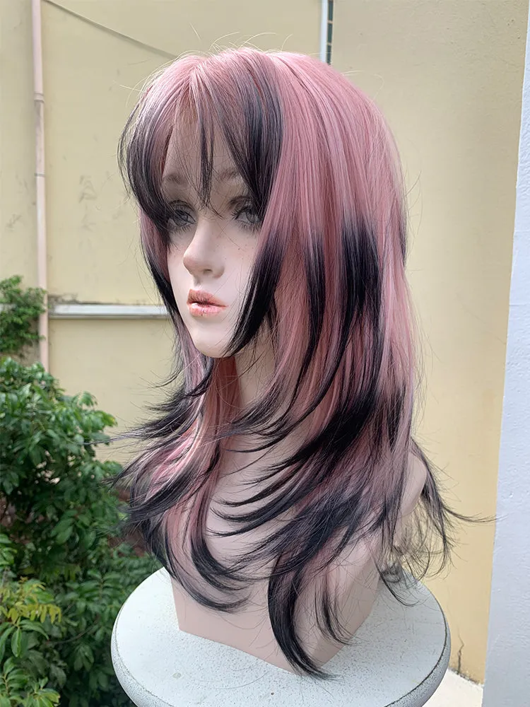 Berry jam colored wig   KF11056