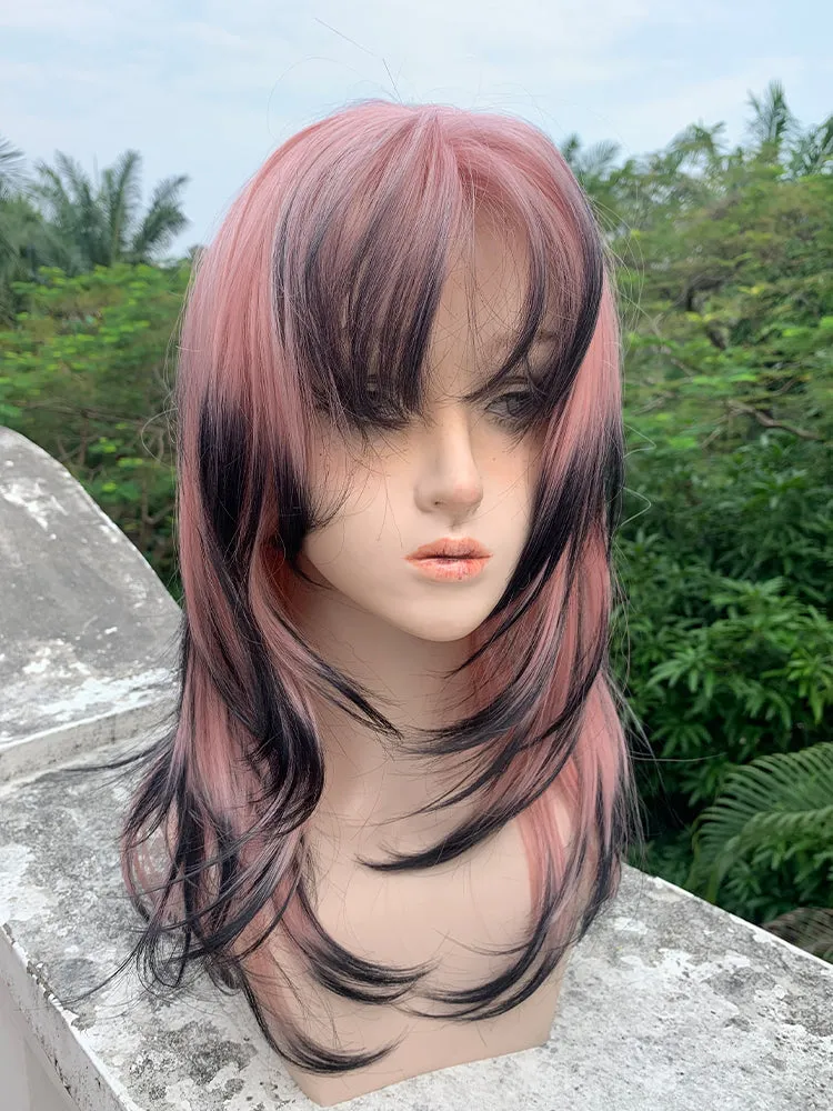 Berry jam colored wig   KF11056