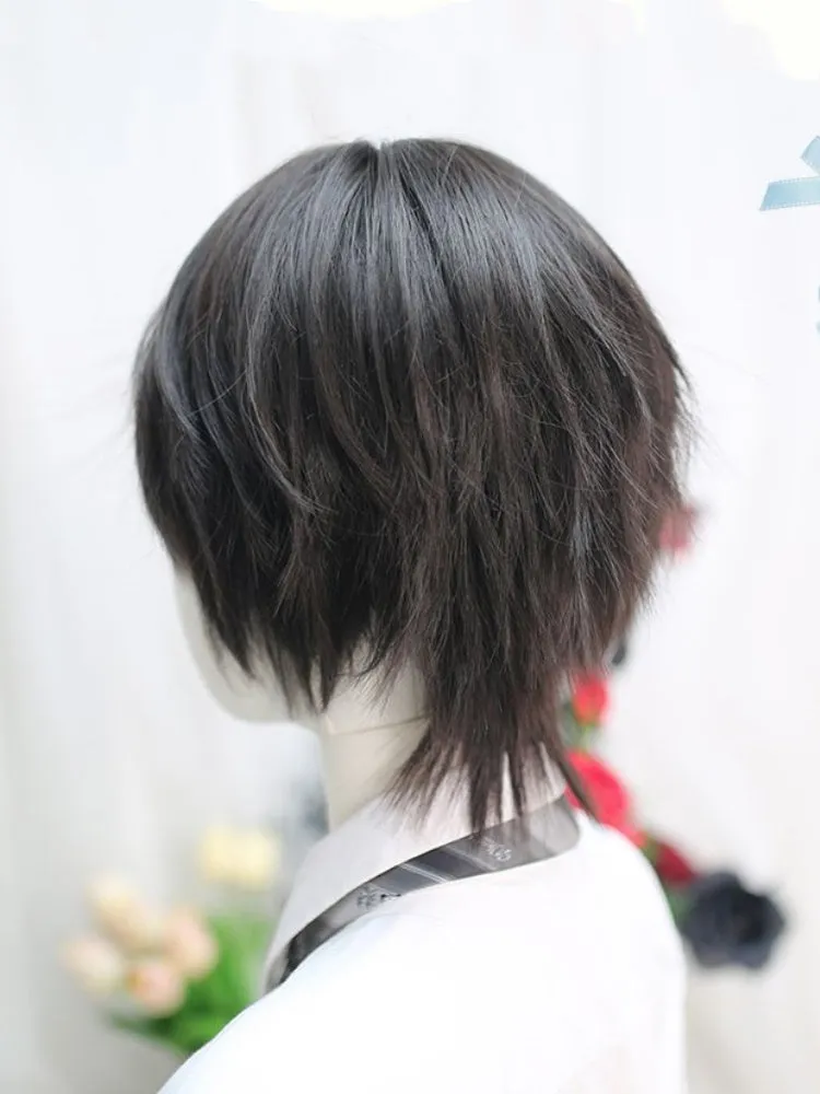 Black 25-30CM Ouji Short Wig