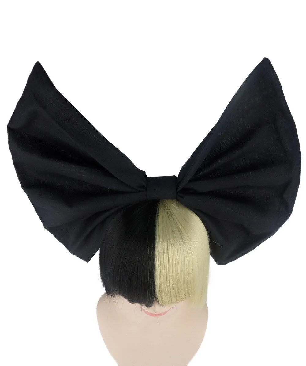Black and White Split Dye Bob with Bangs | Multiple Color & Style Options