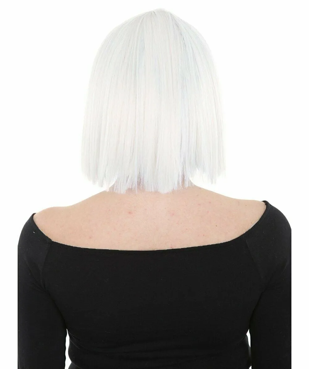 Black and White Split Dye Bob with Bangs | Multiple Color & Style Options