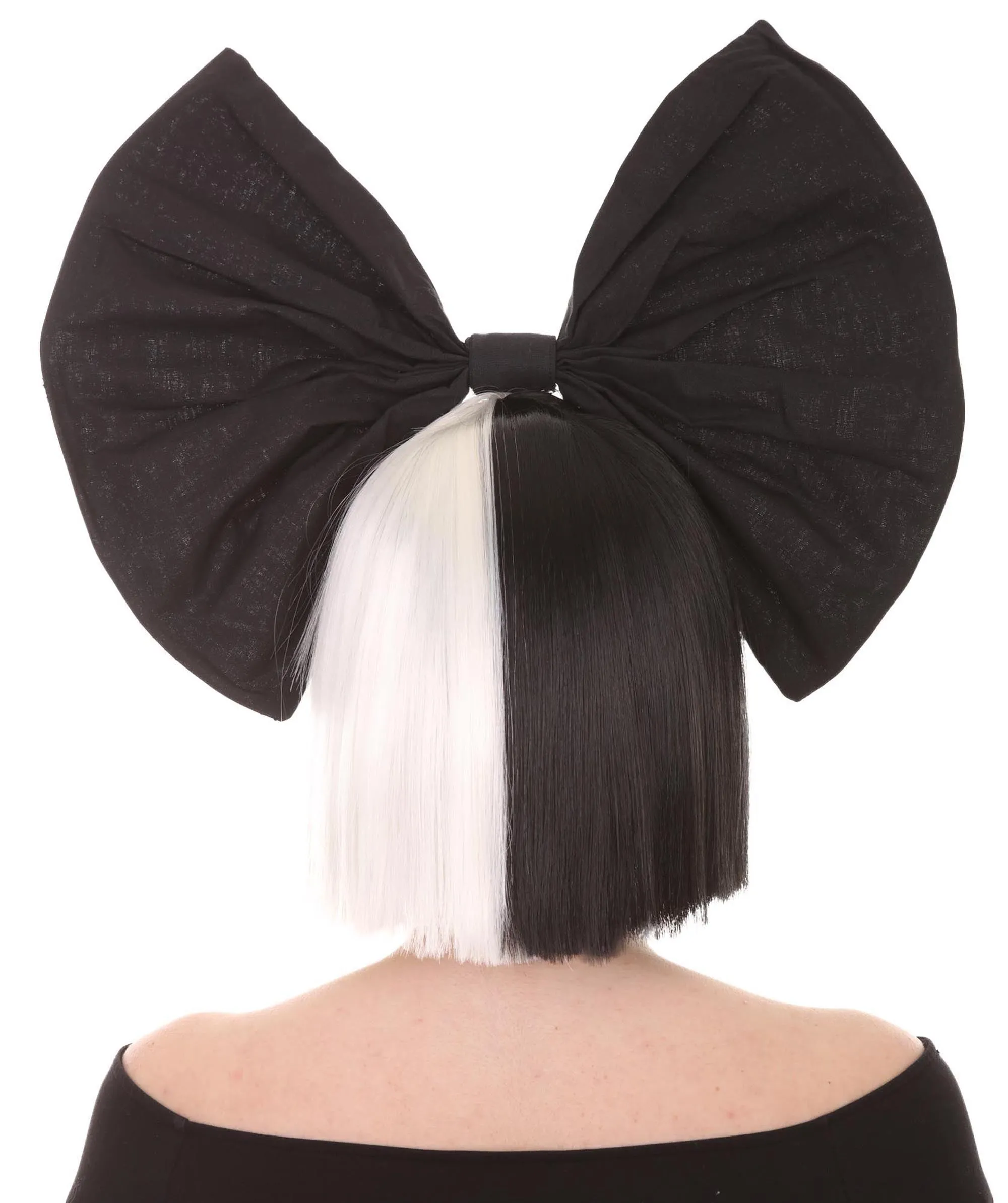 Black and White Split Dye Bob with Bangs | Multiple Color & Style Options