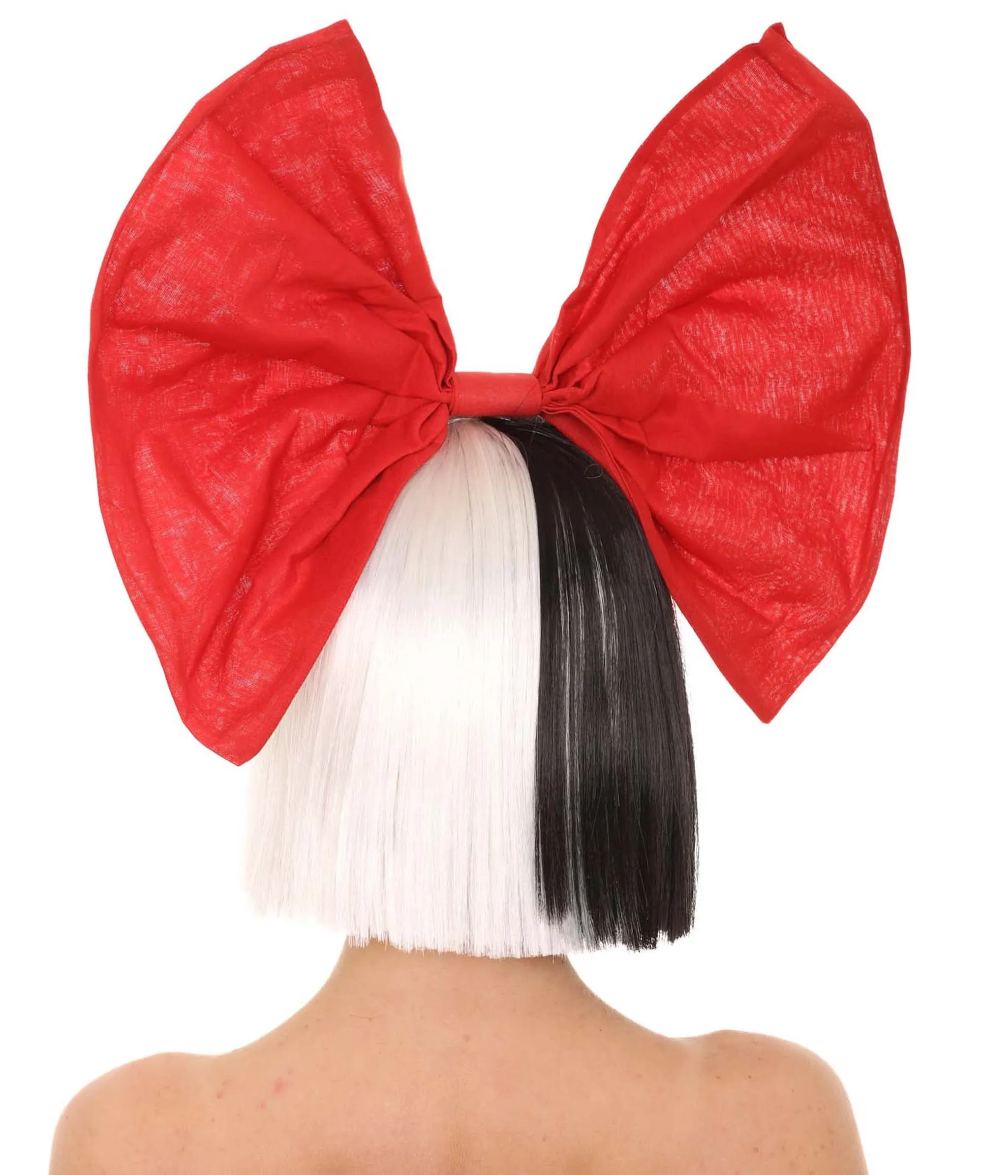 Black and White Split Dye Bob with Bangs | Multiple Color & Style Options