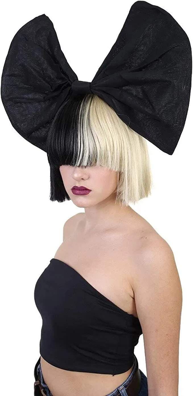 Black and White Split Dye Bob with Bangs | Multiple Color & Style Options