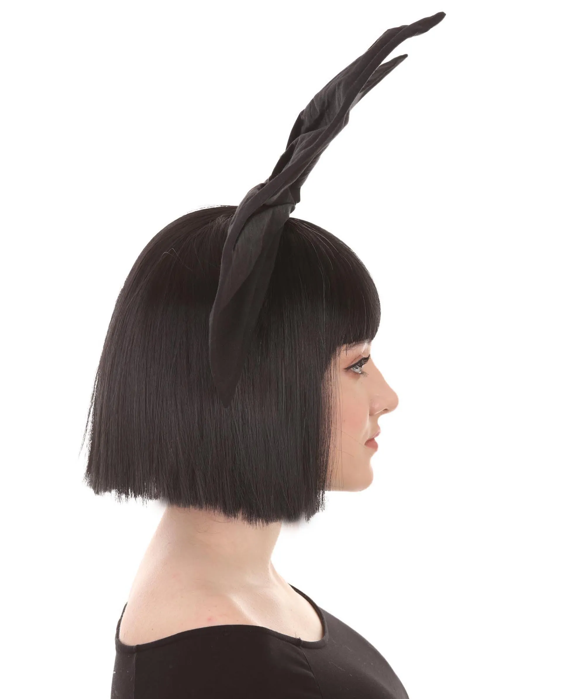Black and White Split Dye Bob with Bangs | Multiple Color & Style Options