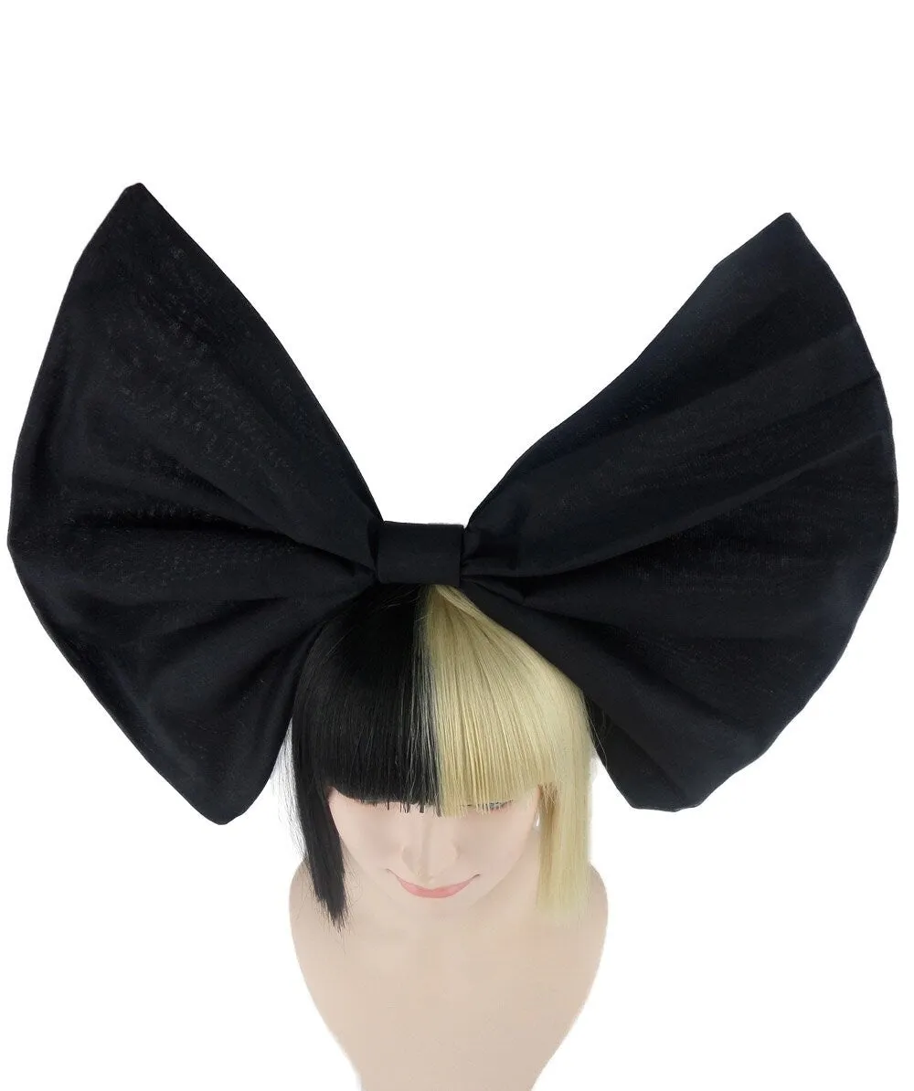 Black and White Split Dye Bob with Bangs | Multiple Color & Style Options