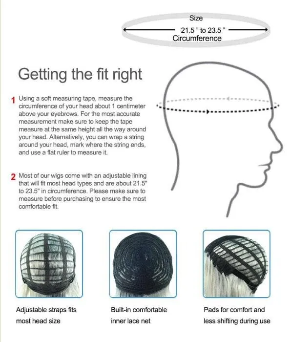 Black and White Split Dye Bob with Bangs | Multiple Color & Style Options