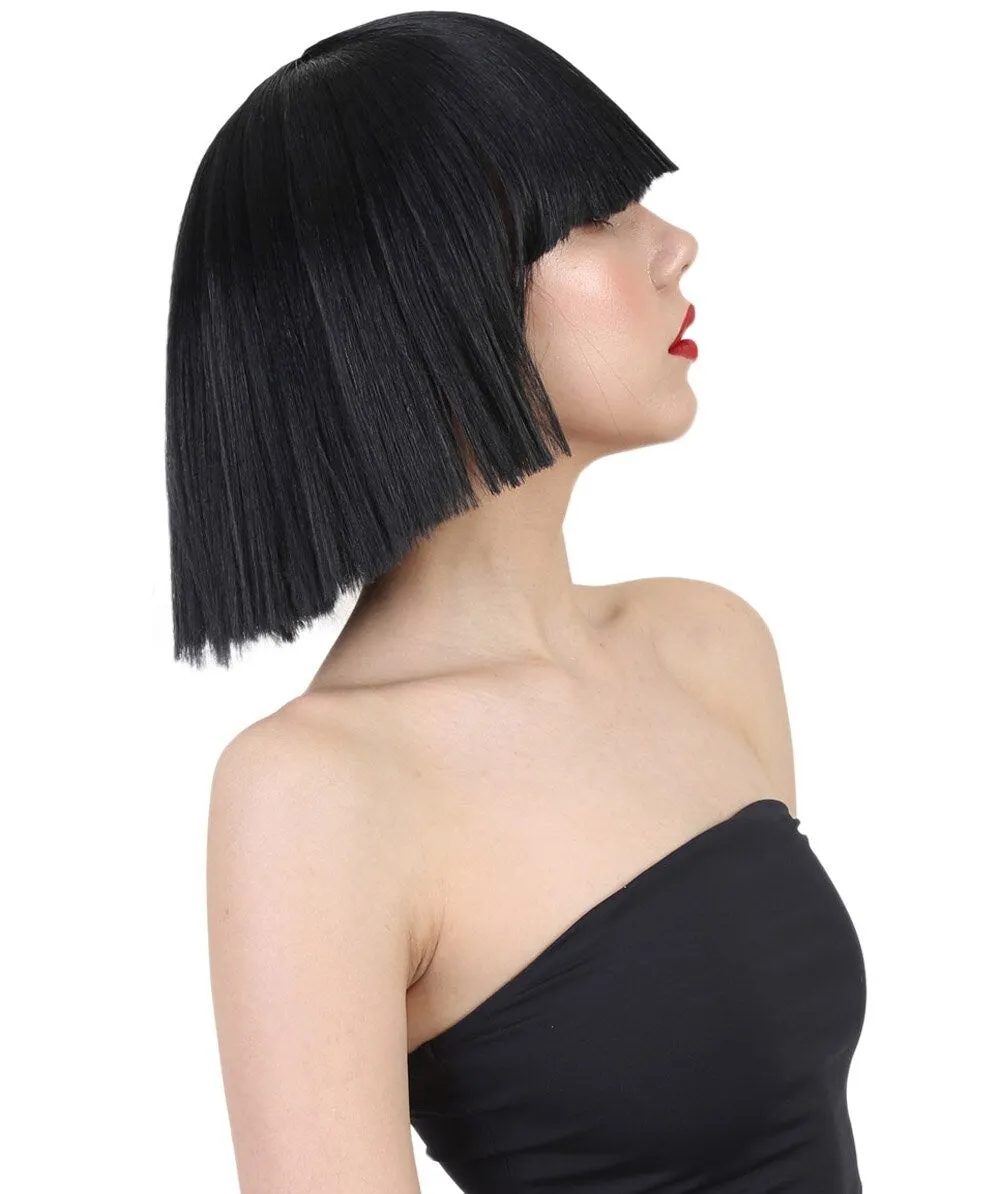 Black and White Split Dye Bob with Bangs | Multiple Color & Style Options