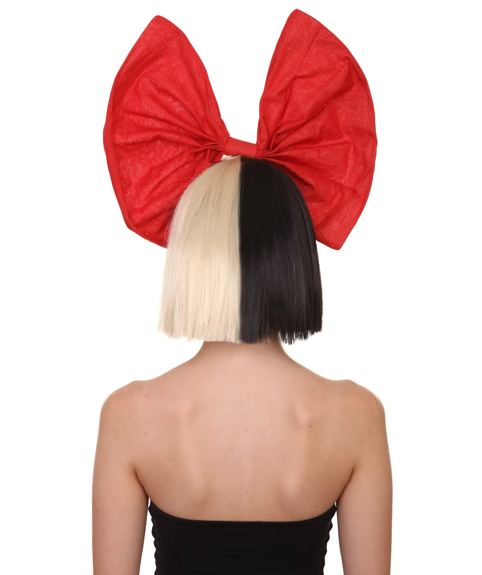 Black and White Split Dye Bob with Bangs | Multiple Color & Style Options