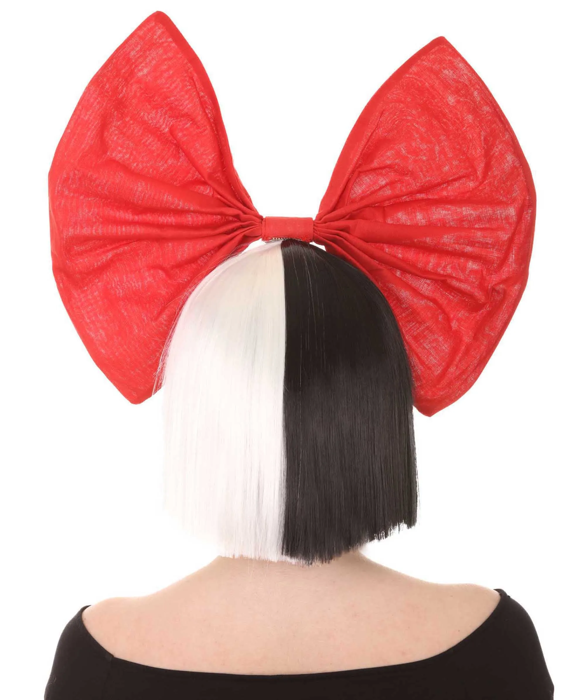 Black and White Split Dye Bob with Bangs | Multiple Color & Style Options
