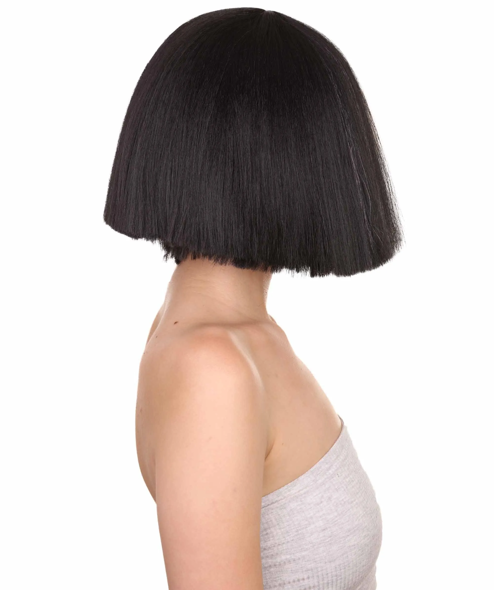 Black and White Split Dye Bob with Bangs | Multiple Color & Style Options