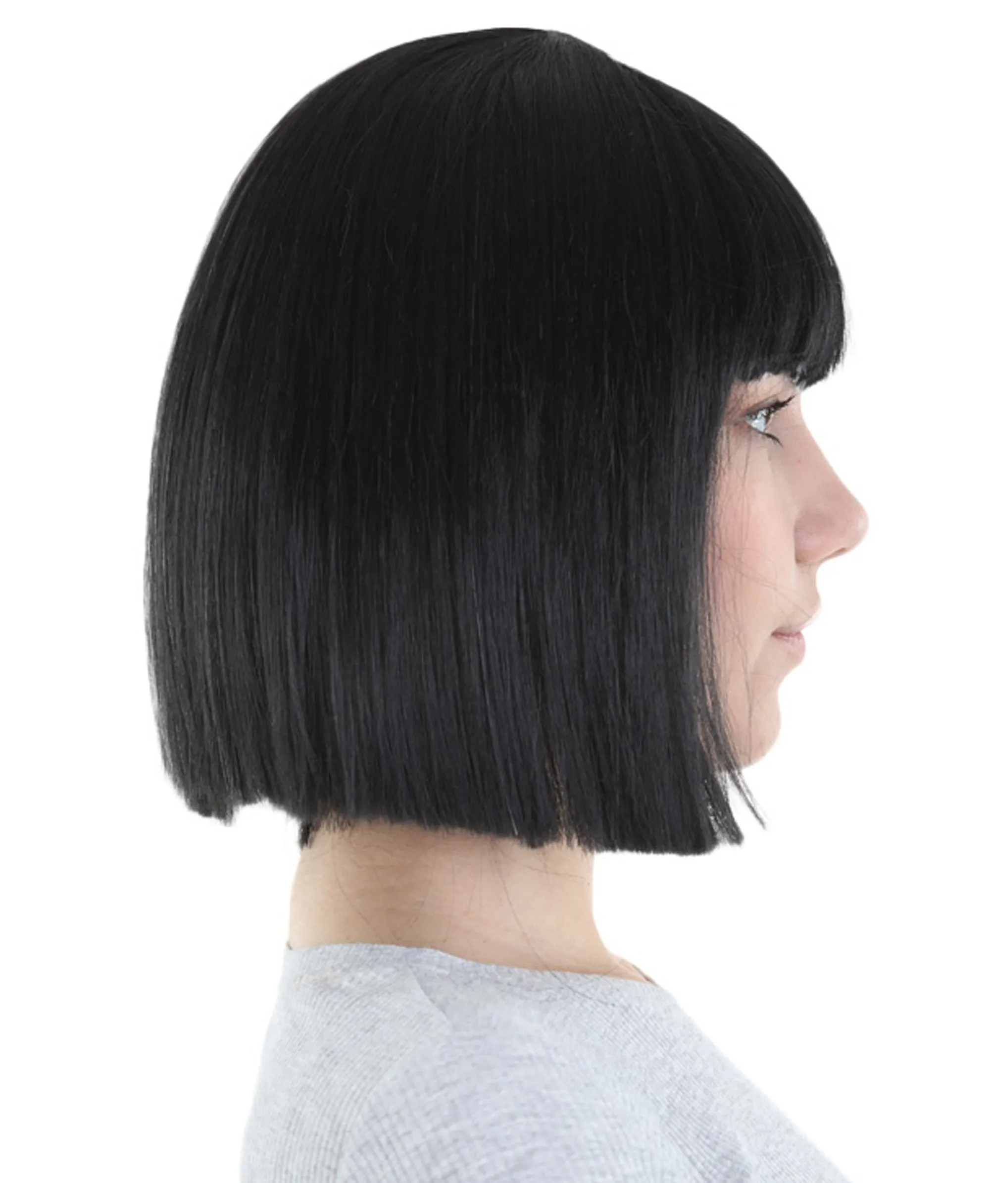 Black and White Split Dye Bob with Bangs | Multiple Color & Style Options