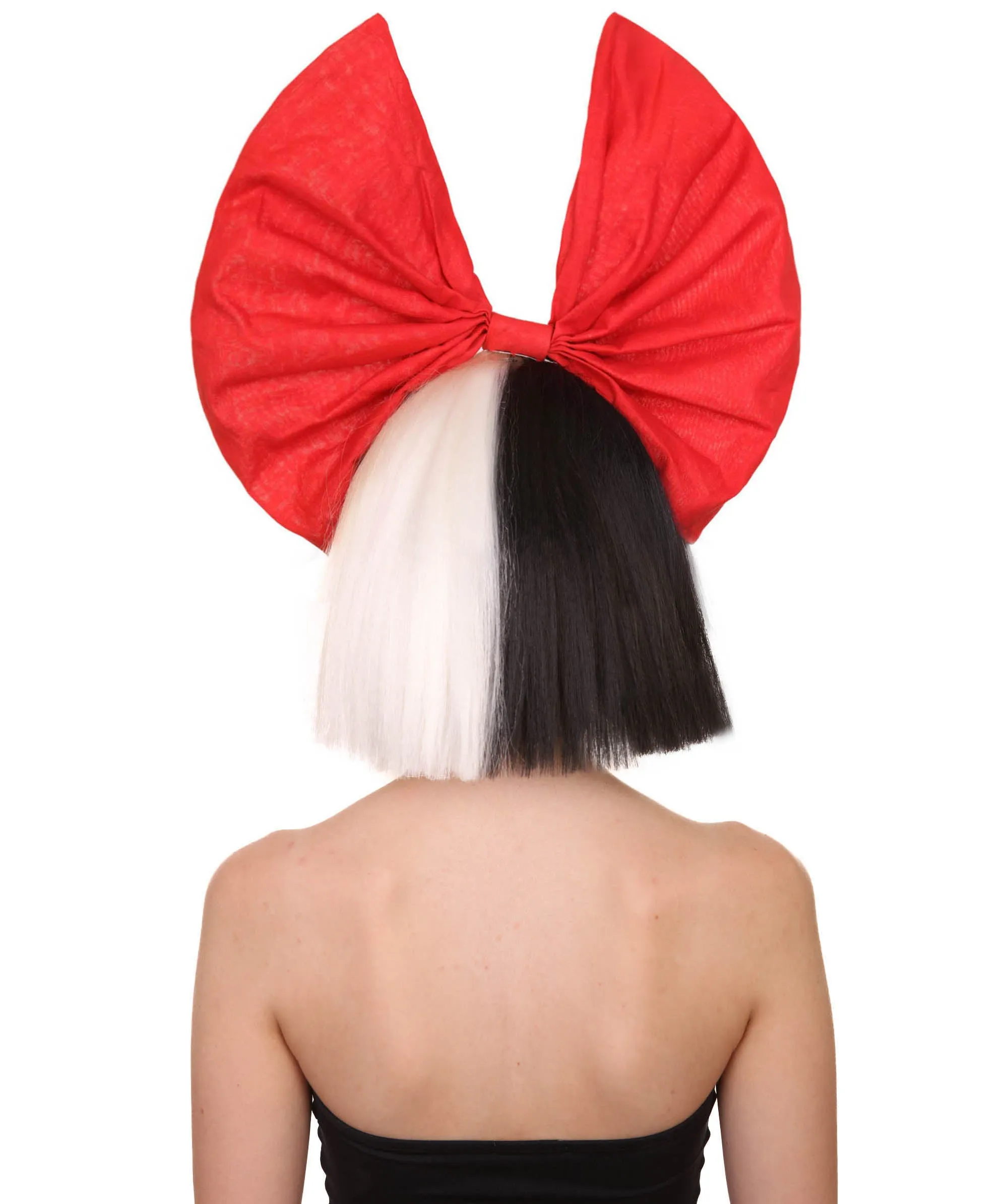 Black and White Split Dye Bob with Bangs | Multiple Color & Style Options